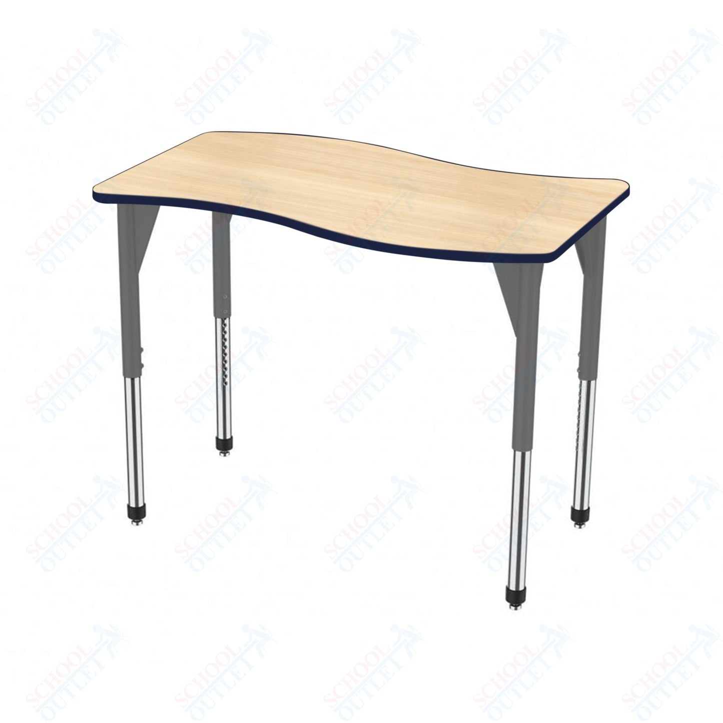 Marco Premier Series Wave Stand-Up Table 30" x 60" Adjustable Height 32"-42" (43-2259-MA)