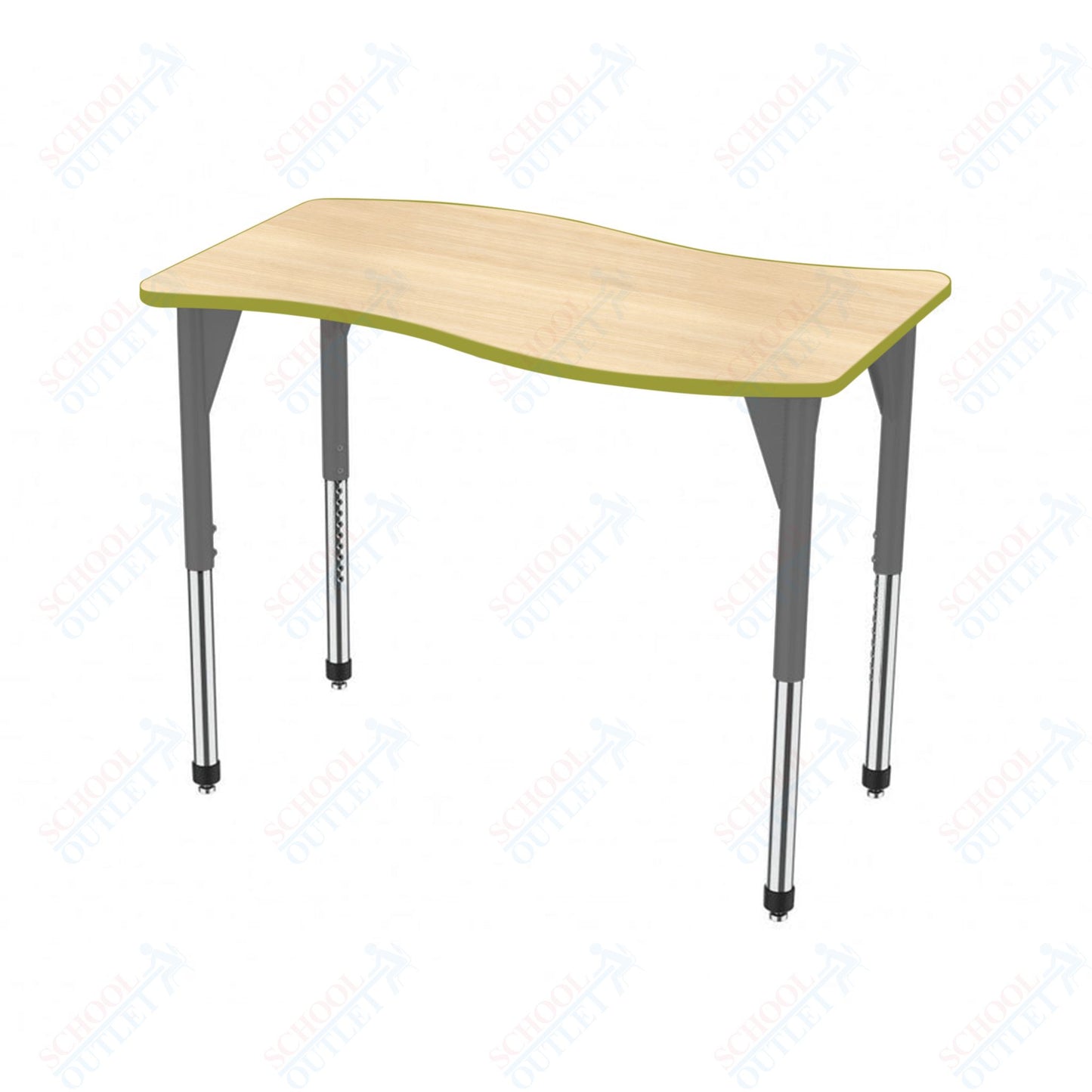 Marco Premier Series Wave Stand-Up Table 30" x 60" Adjustable Height 32"-42" (43-2259-MA)