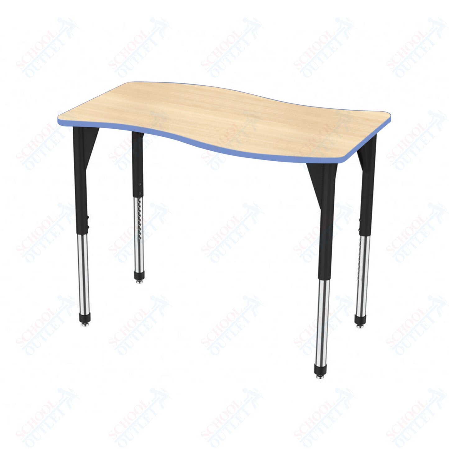 Marco Premier Series Wave Stand-Up Table 30" x 60" Adjustable Height 32"-42" (43-2259-MA)