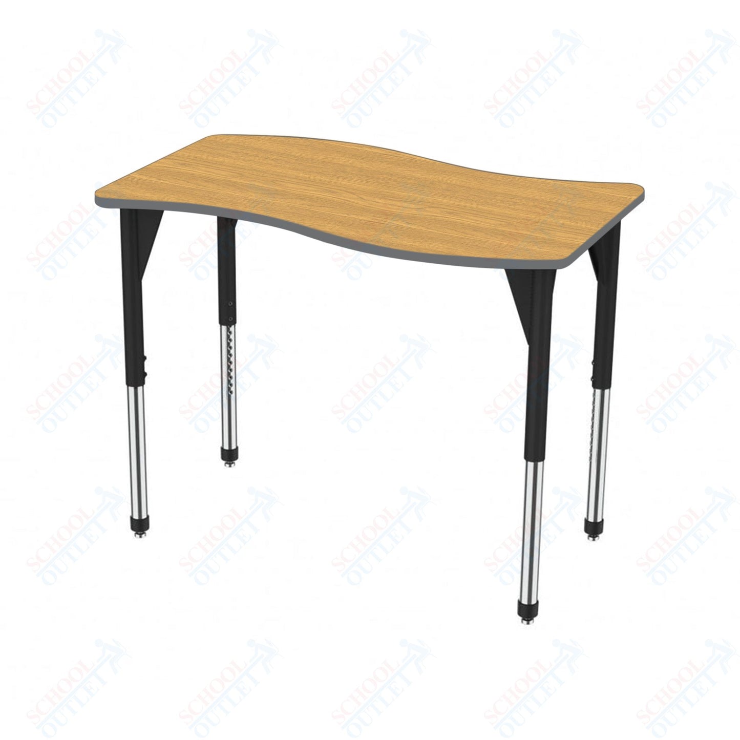 Marco Premier Series Wave Stand-Up Table 30" x 60" Adjustable Height 32"-42" (43-2259-MA)