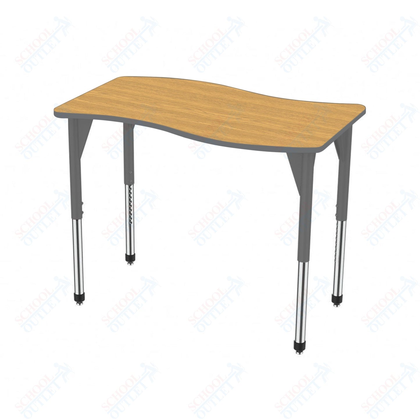 Marco Premier Series Wave Stand-Up Table 30" x 60" Adjustable Height 32"-42" (43-2259-MA)