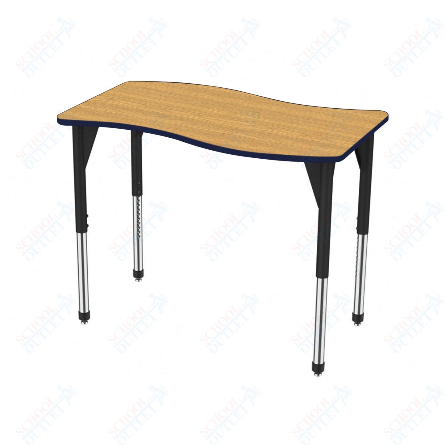Marco Premier Series Wave Stand-Up Table 30" x 60" Adjustable Height 32"-42" (43-2259-MA)