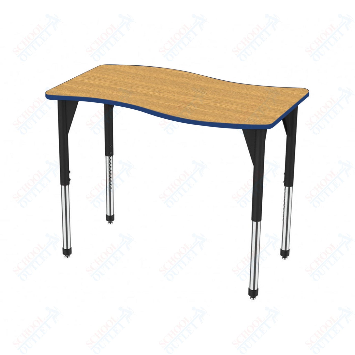 Marco Premier Series Wave Stand-Up Table 30" x 60" Adjustable Height 32"-42" (43-2259-MA)