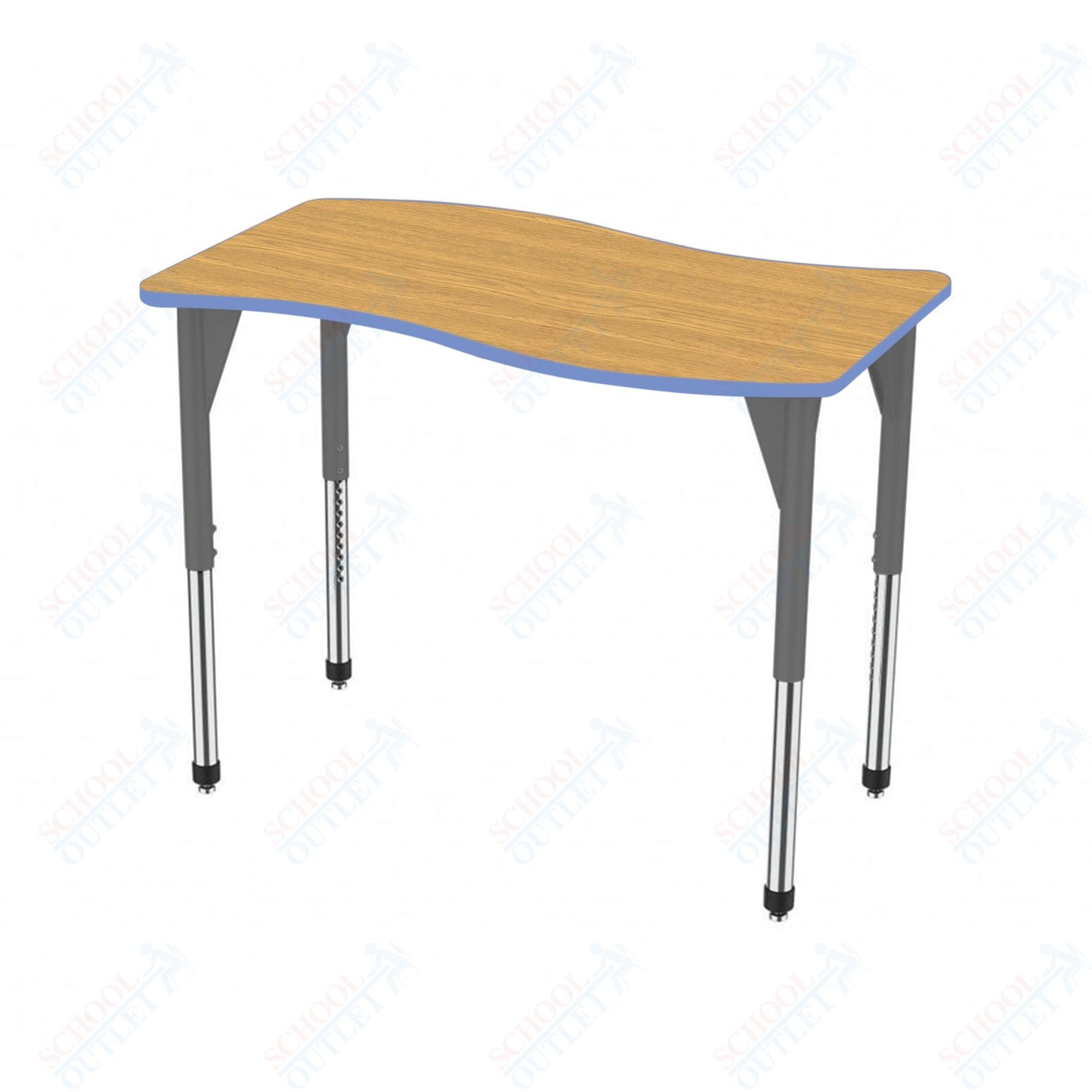 Marco Premier Series Wave Stand-Up Table 30" x 60" Adjustable Height 32"-42" (43-2259-MA)