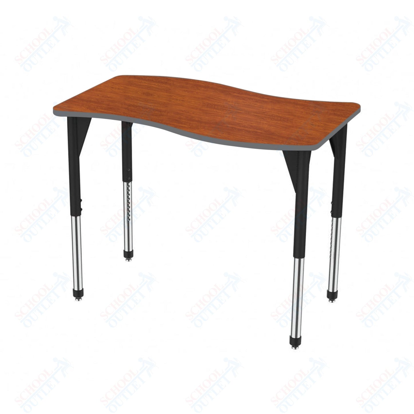 Marco Premier Series Wave Stand-Up Table 30" x 60" Adjustable Height 32"-42" (43-2259-MA)