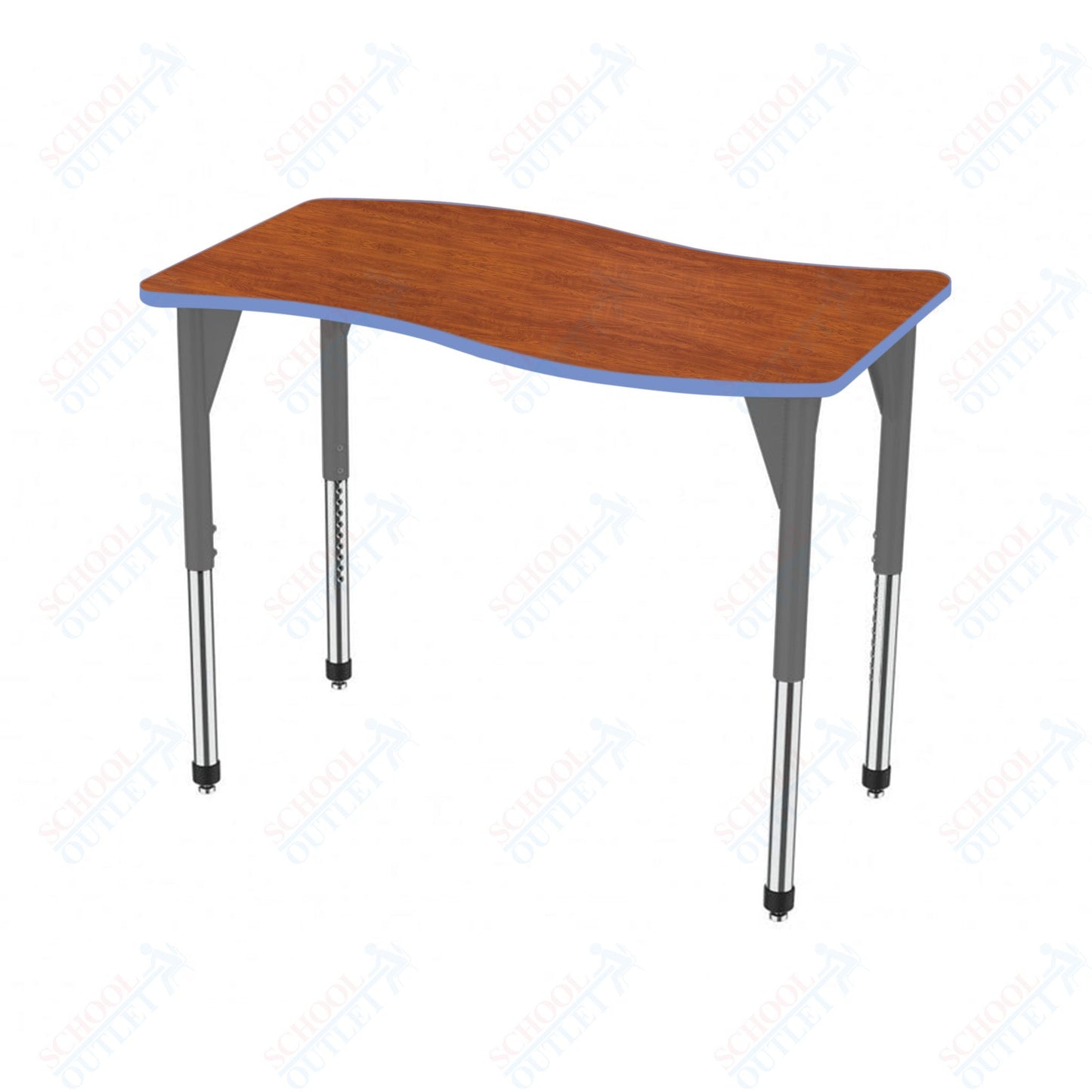 Marco Premier Series Wave Stand-Up Table 30" x 60" Adjustable Height 32"-42" (43-2259-MA)