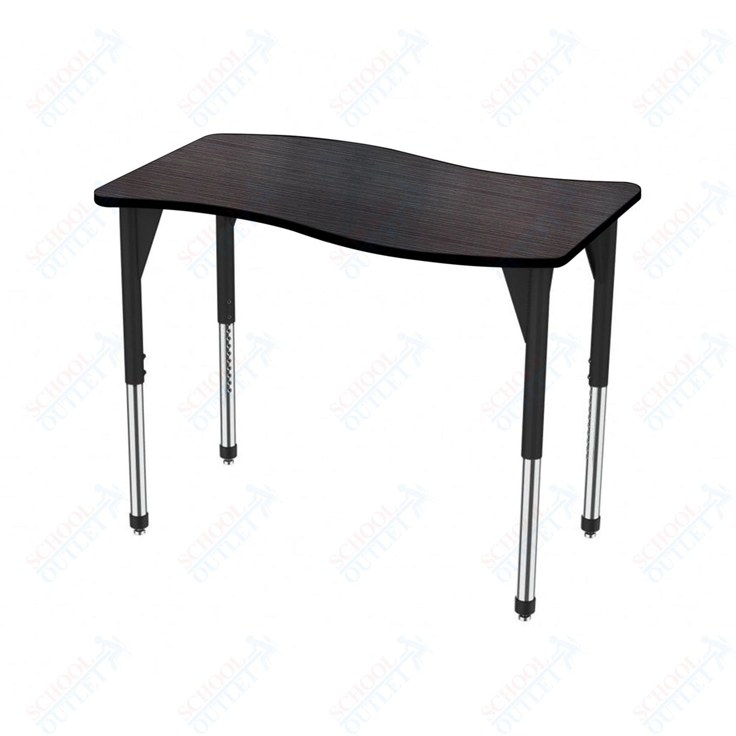 Marco Premier Series Wave Stand-Up Table 30" x 60" Adjustable Height 32"-42" (43-2259-MA)