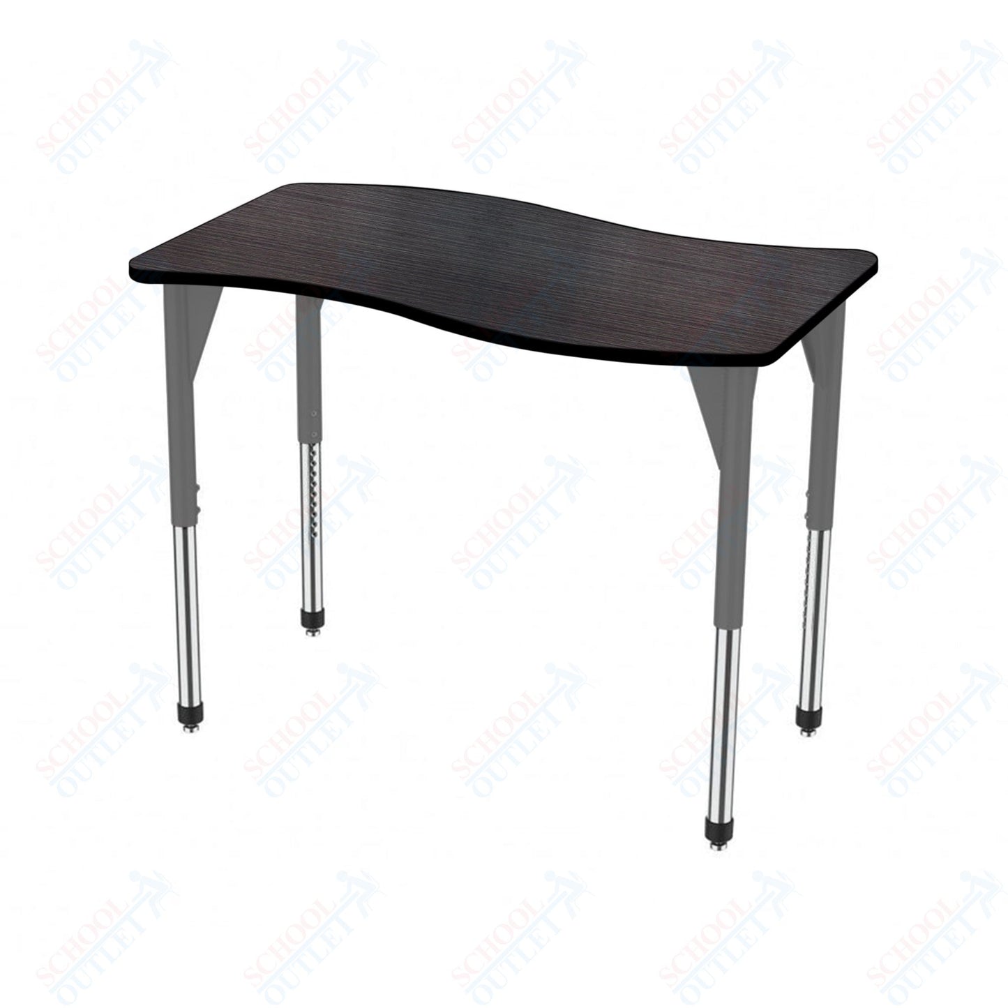 Marco Premier Series Wave Stand-Up Table 30" x 60" Adjustable Height 32"-42" (43-2259-MA)