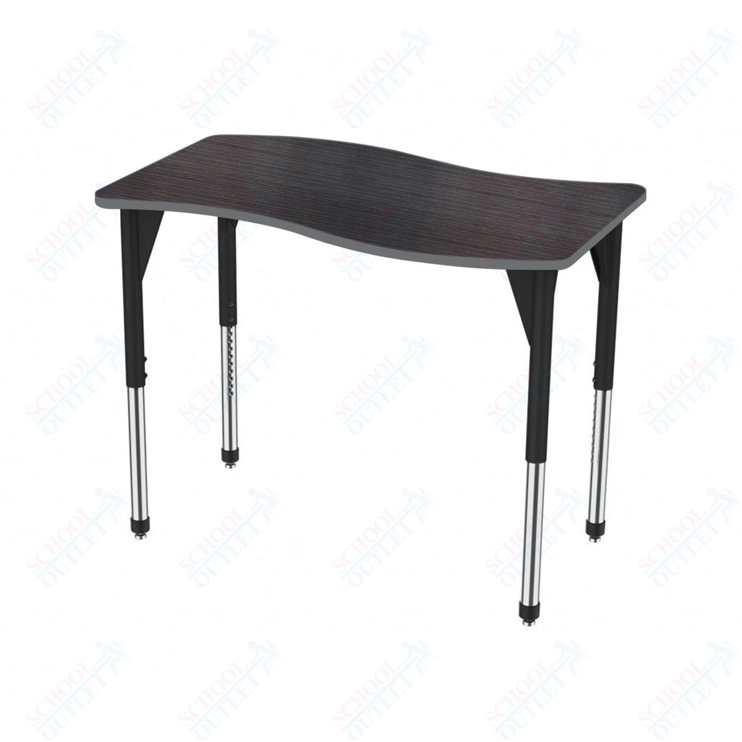 Marco Premier Series Wave Stand-Up Table 30" x 60" Adjustable Height 32"-42" (43-2259-MA)