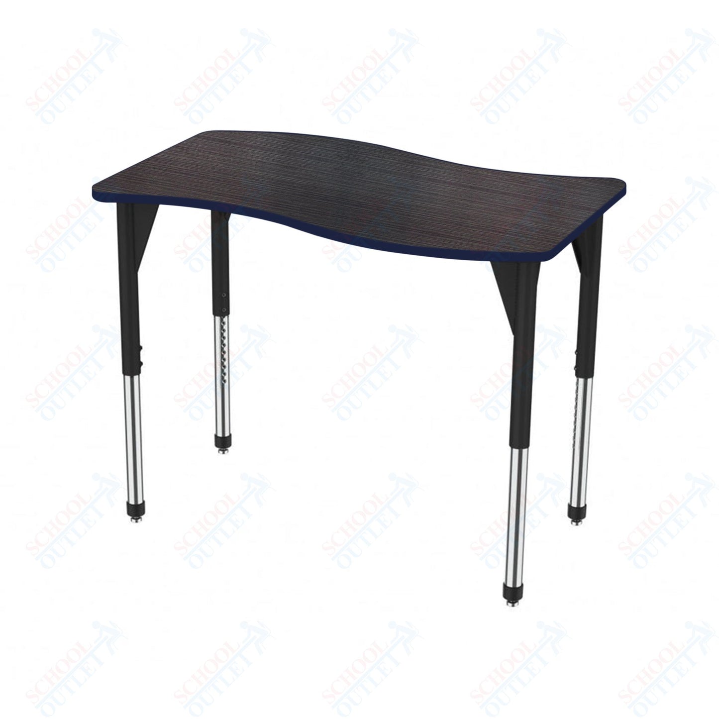 Marco Premier Series Wave Stand-Up Table 30" x 60" Adjustable Height 32"-42" (43-2259-MA)