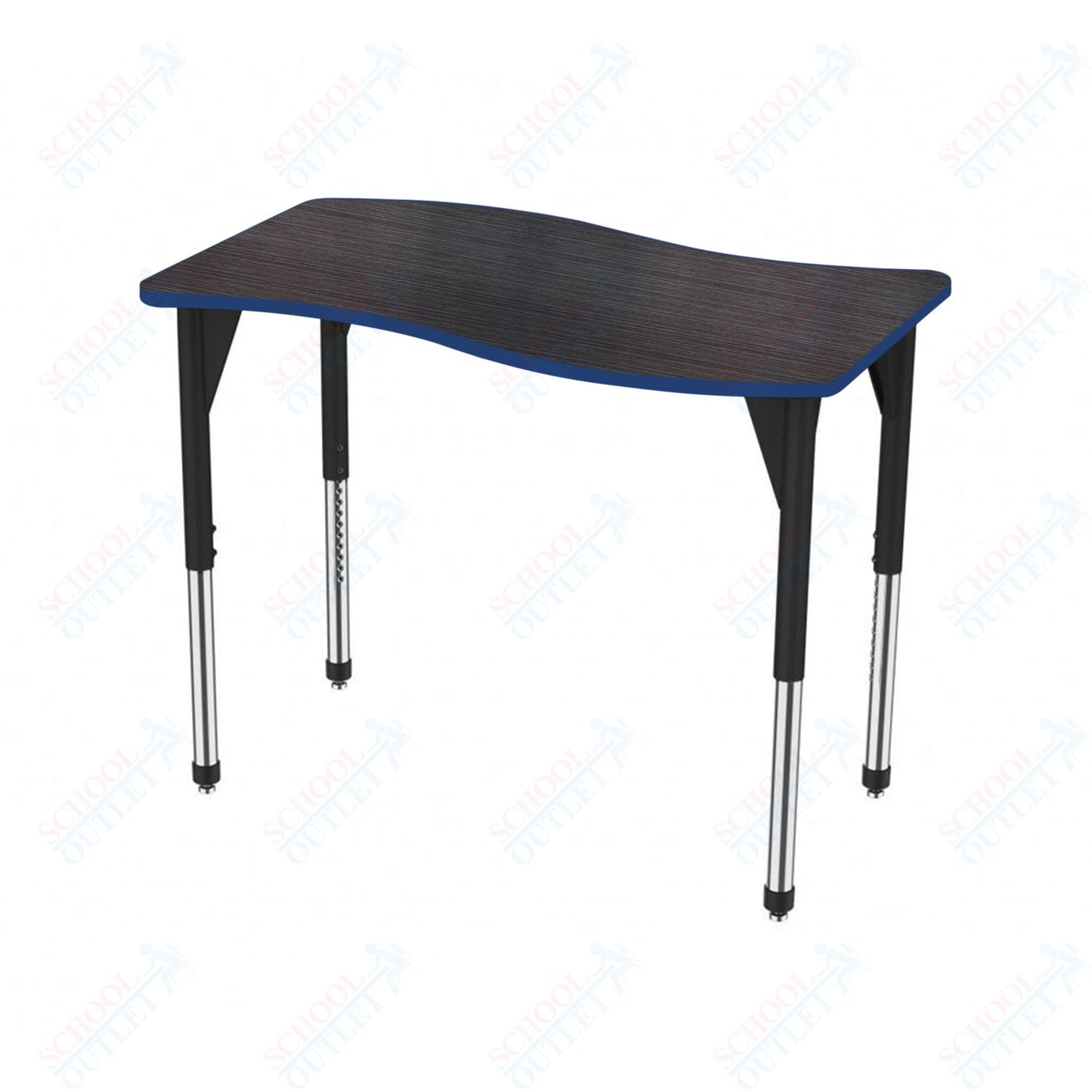 Marco Premier Series Wave Stand-Up Table 30" x 60" Adjustable Height 32"-42" (43-2259-MA)