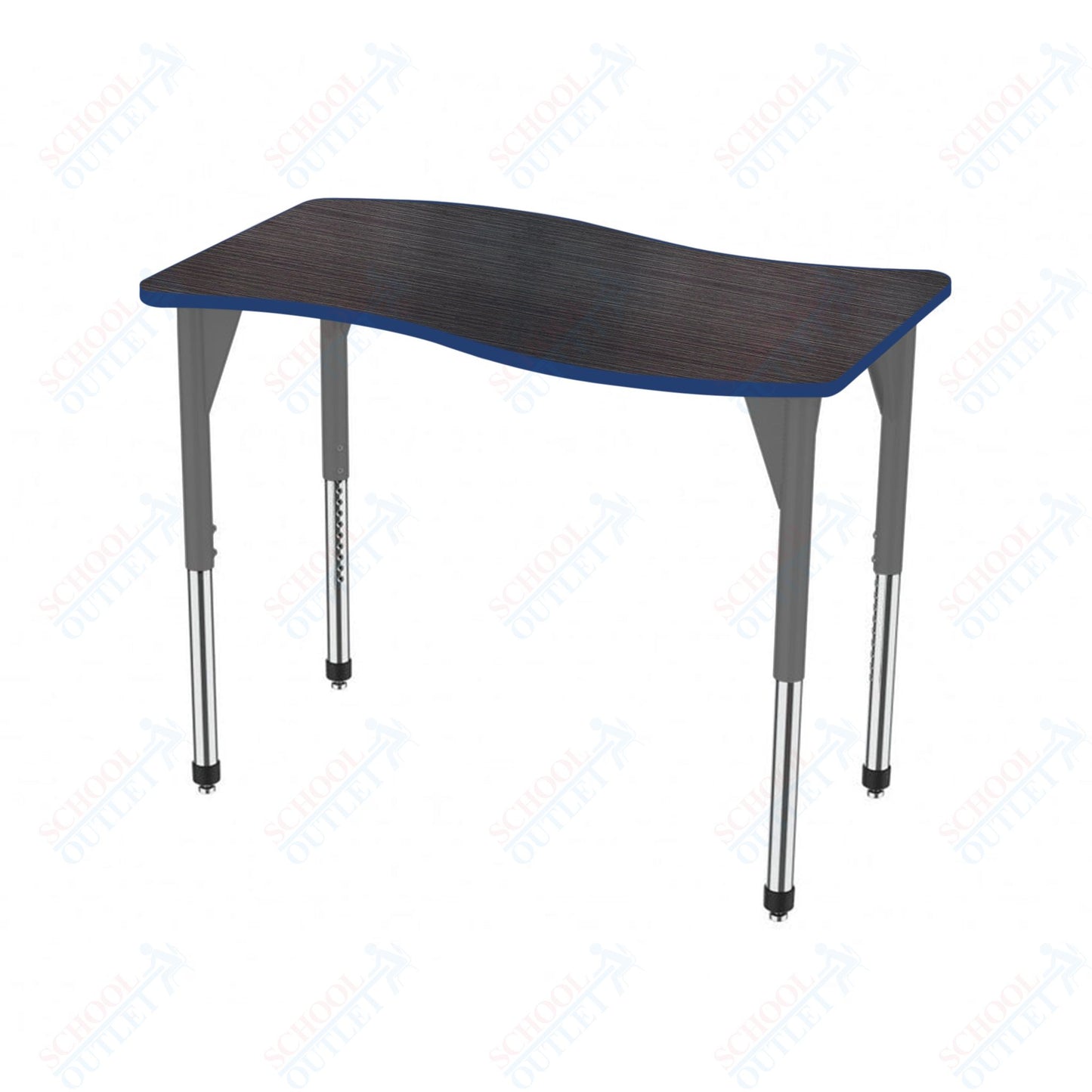 Marco Premier Series Wave Stand-Up Table 30" x 60" Adjustable Height 32"-42" (43-2259-MA)