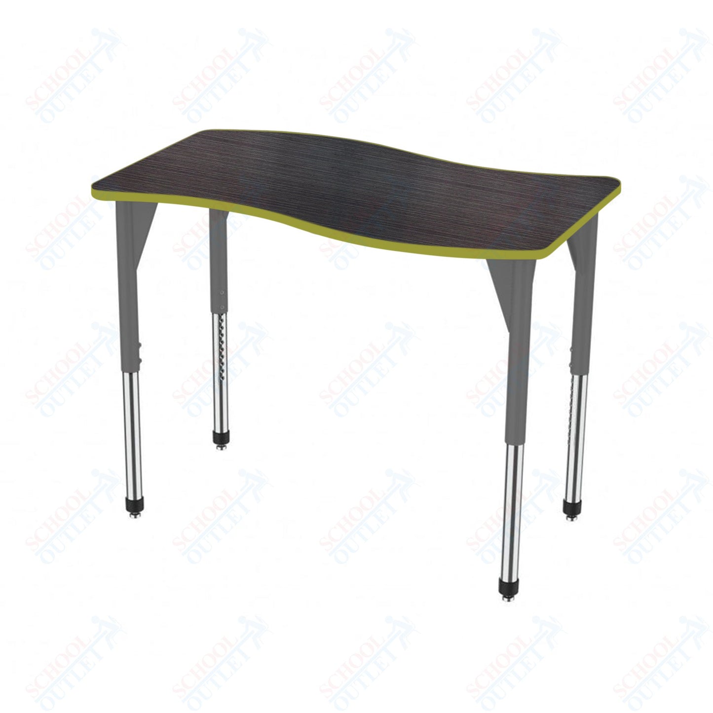 Marco Premier Series Wave Stand-Up Table 30" x 60" Adjustable Height 32"-42" (43-2259-MA)