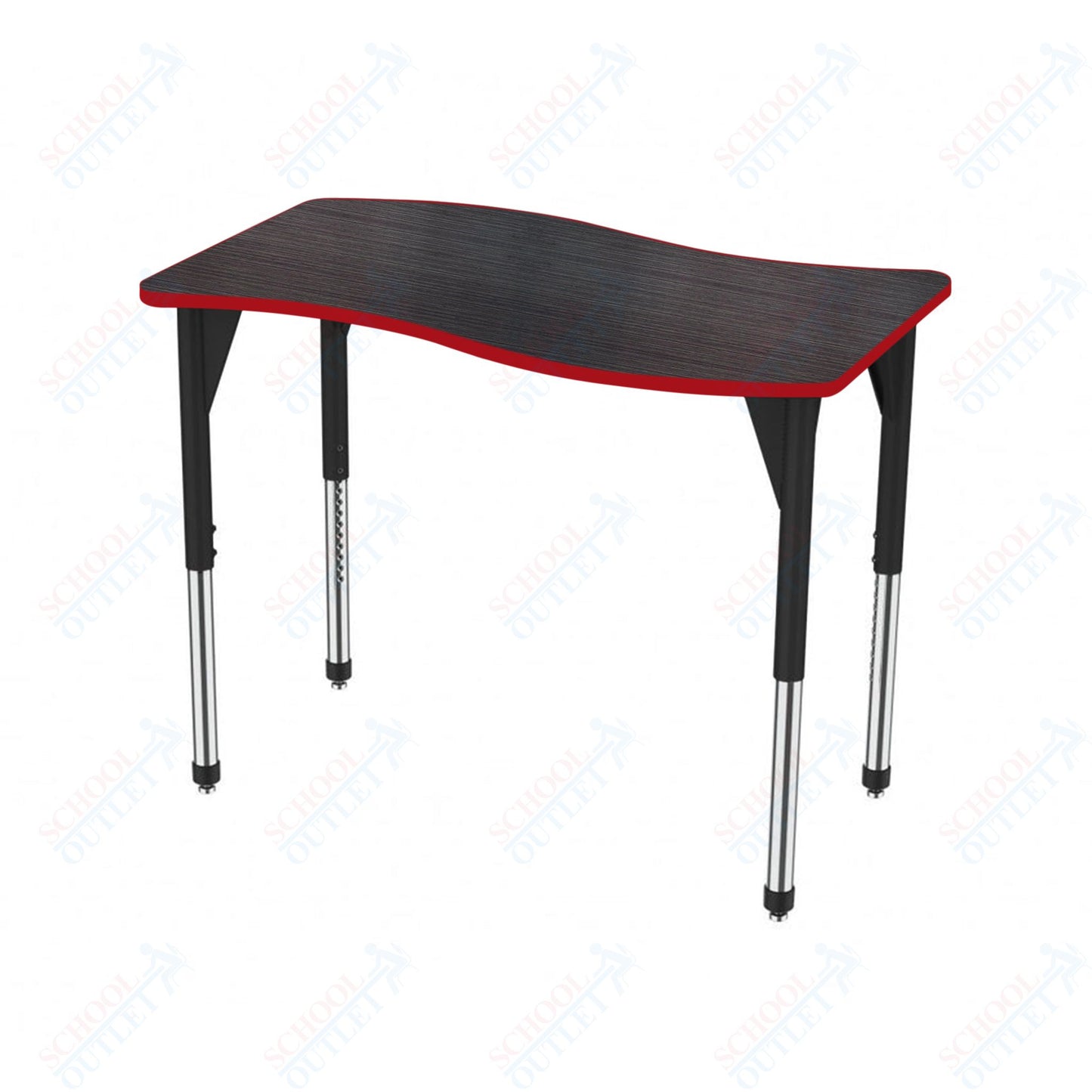 Marco Premier Series Wave Stand-Up Table 30" x 60" Adjustable Height 32"-42" (43-2259-MA)