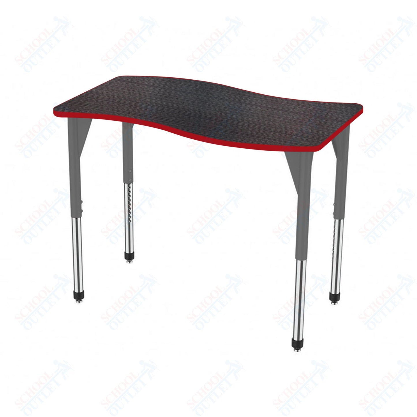 Marco Premier Series Wave Stand-Up Table 30" x 60" Adjustable Height 32"-42" (43-2259-MA)
