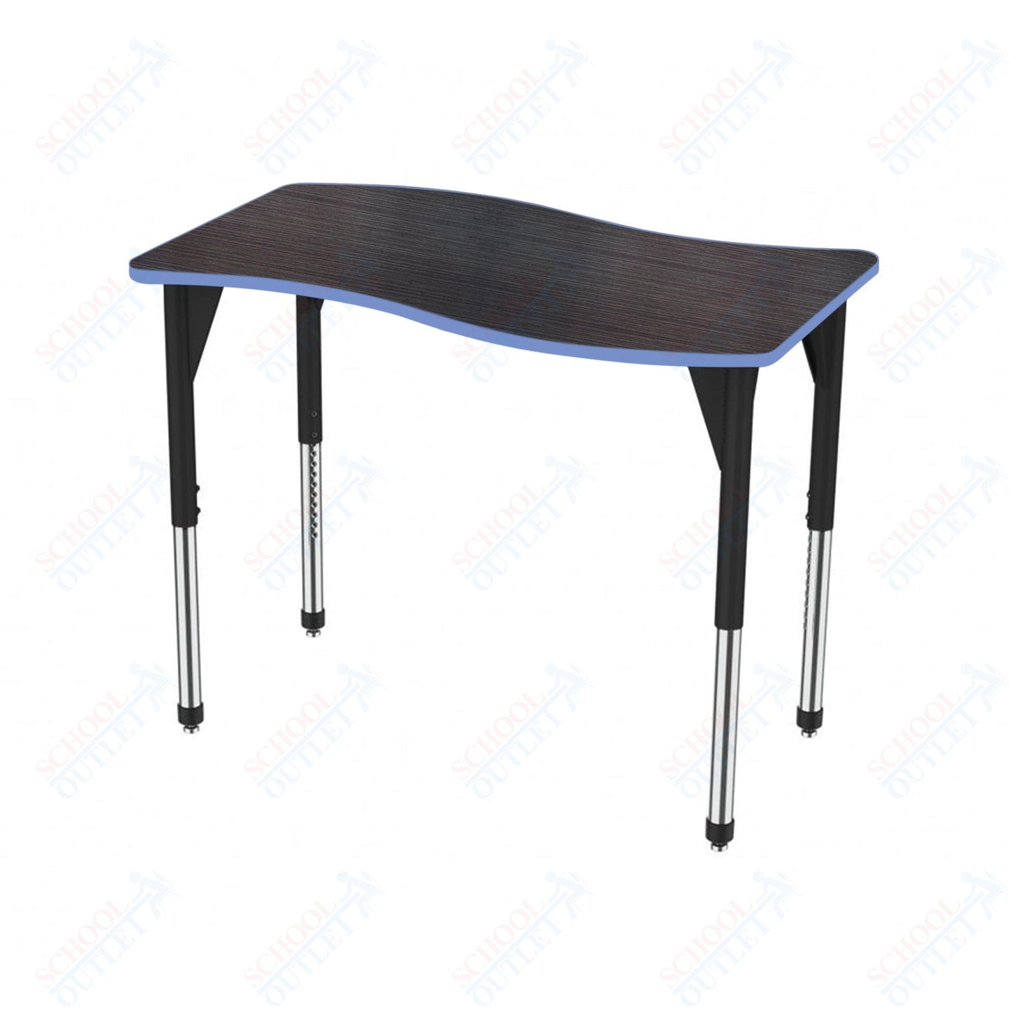 Marco Premier Series Wave Stand-Up Table 30" x 60" Adjustable Height 32"-42" (43-2259-MA)