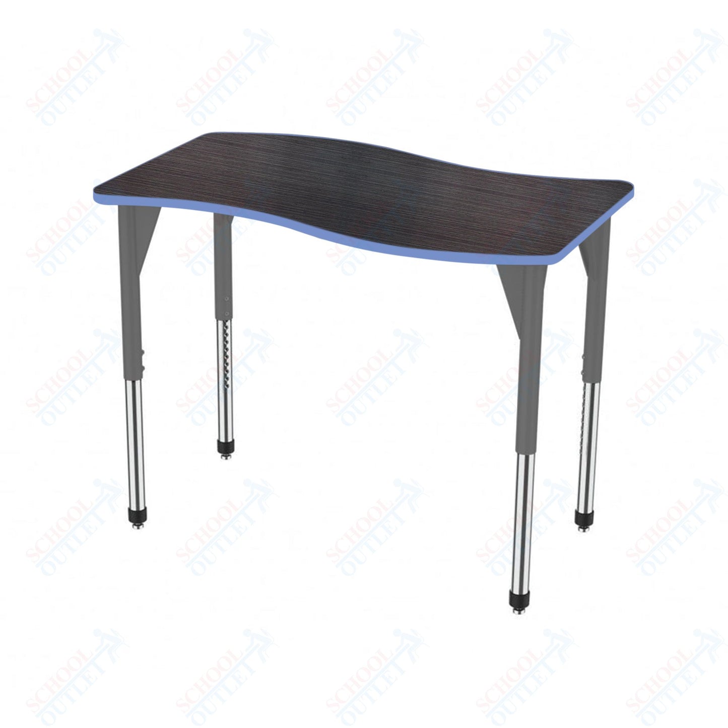 Marco Premier Series Wave Stand-Up Table 30" x 60" Adjustable Height 32"-42" (43-2259-MA)