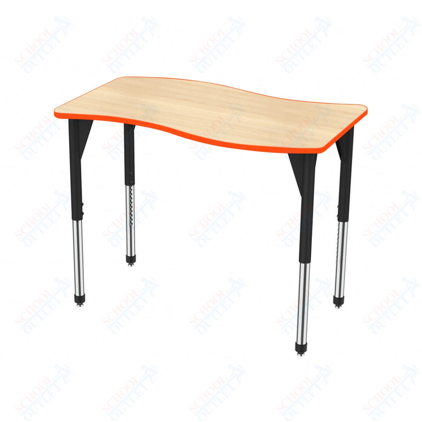 Marco Premier Series Wave Stand-Up Table 30" x 60" Adjustable Height 32"-42" (43-2259-MA)
