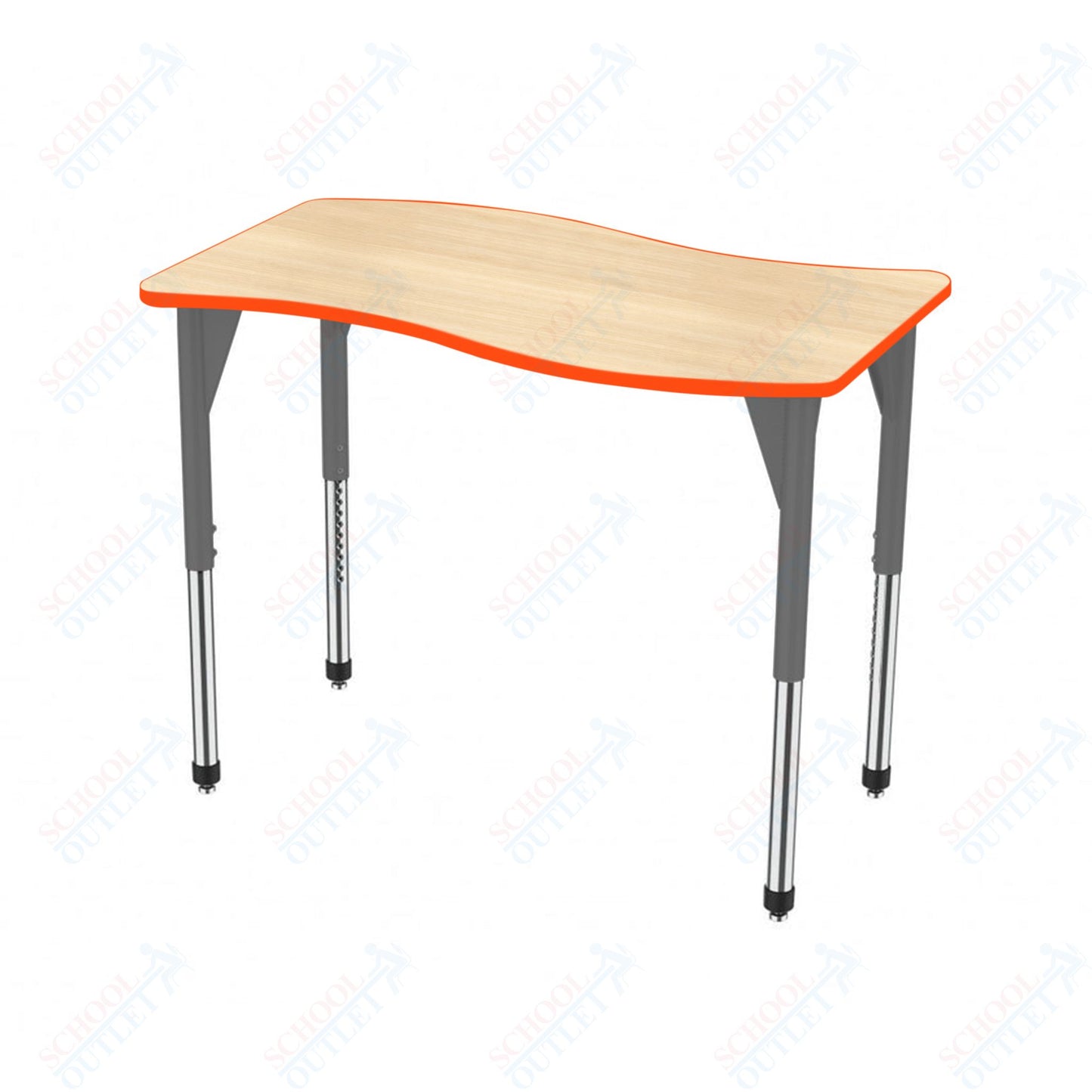 Marco Premier Series Wave Stand-Up Table 30" x 60" Adjustable Height 32"-42" (43-2259-MA)