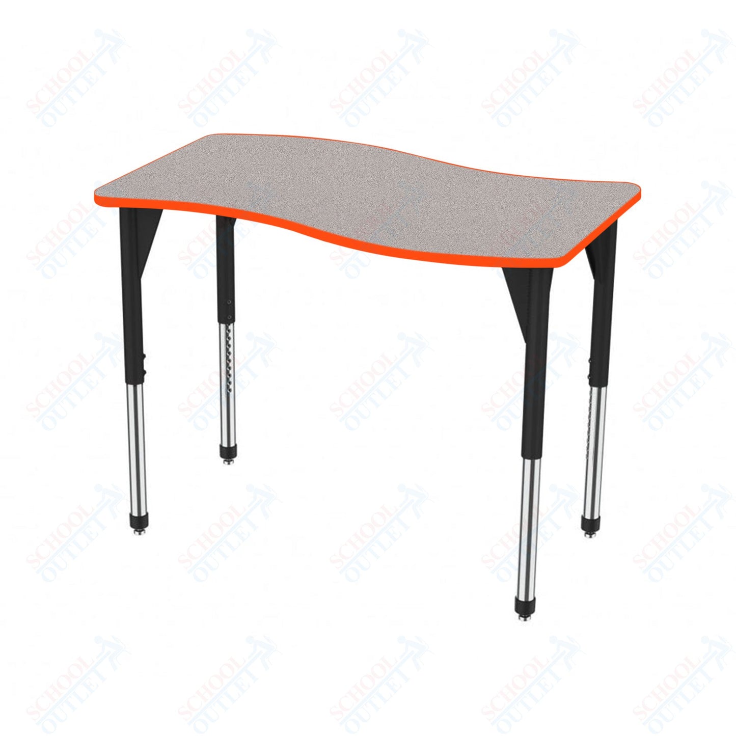 Marco Premier Series Wave Stand-Up Table 30" x 60" Adjustable Height 32"-42" (43-2259-MA)