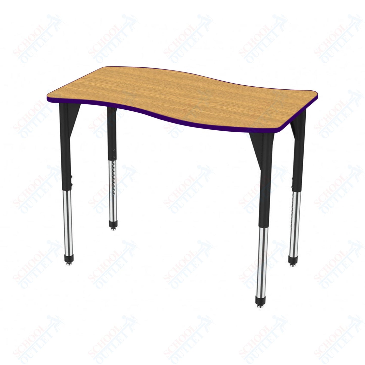 Marco Premier Series Wave Stand-Up Table 30" x 60" Adjustable Height 32"-42" (43-2259-MA)