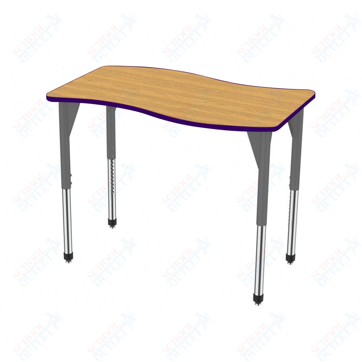 Marco Premier Series Wave Stand-Up Table 30" x 60" Adjustable Height 32"-42" (43-2259-MA)