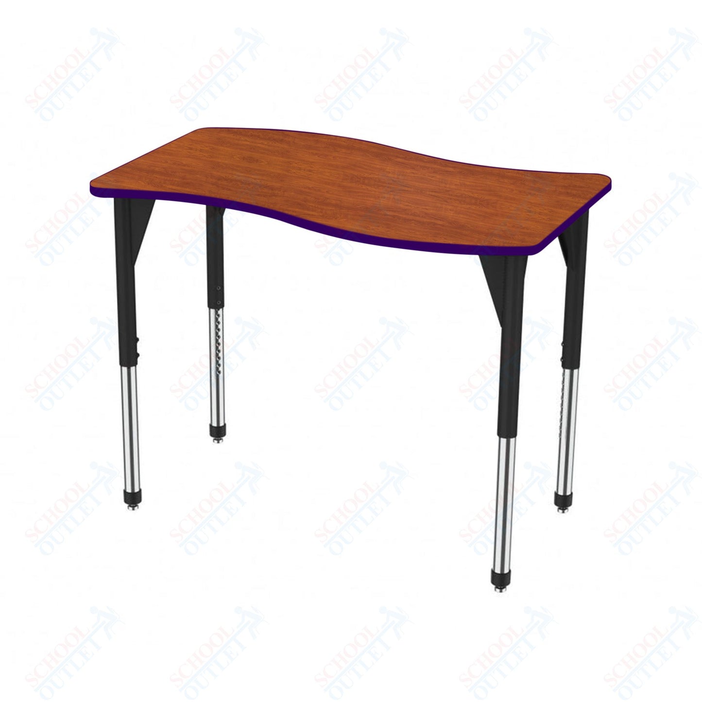 Marco Premier Series Wave Stand-Up Table 30" x 60" Adjustable Height 32"-42" (43-2259-MA)
