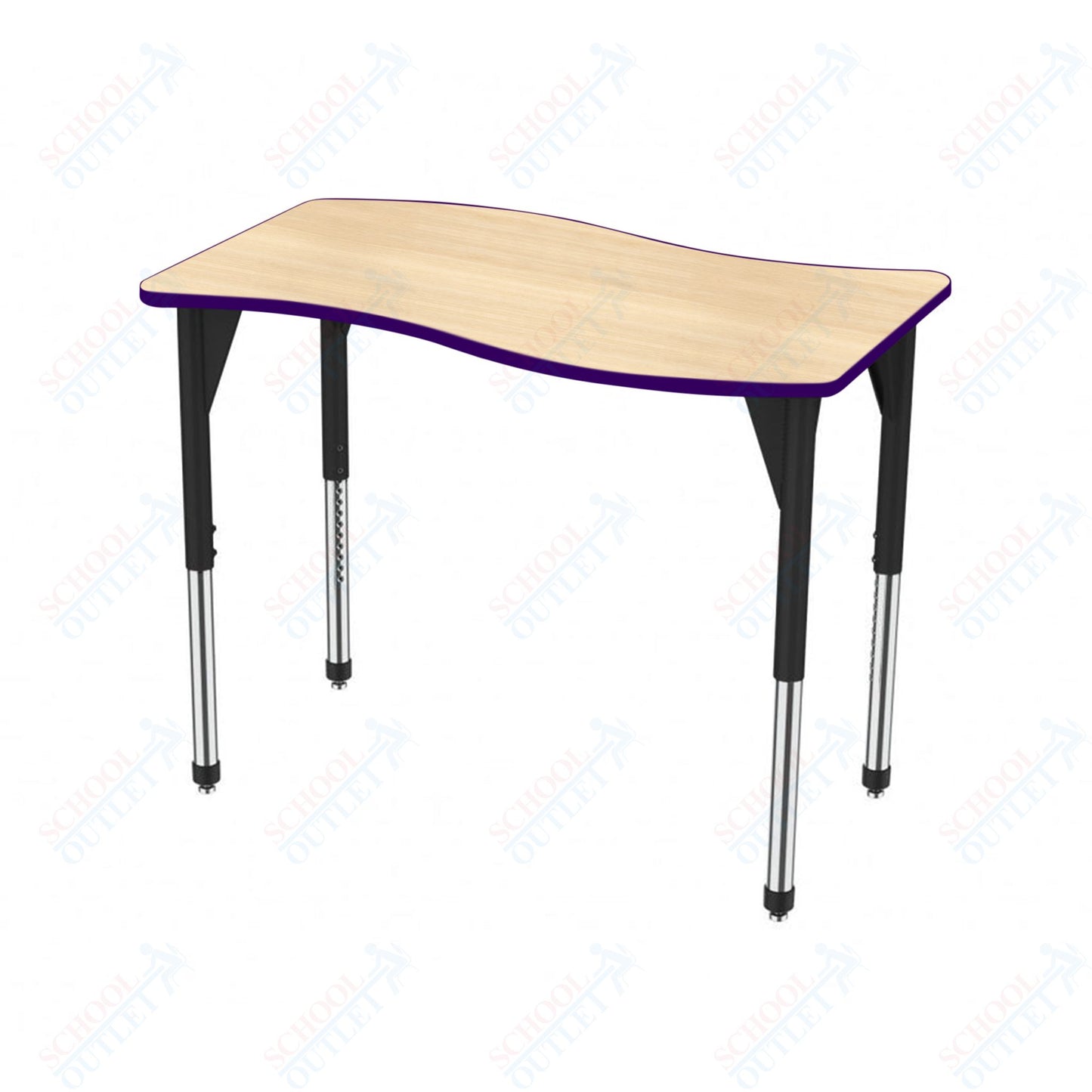 Marco Premier Series Wave Stand-Up Table 30" x 60" Adjustable Height 32"-42" (43-2259-MA)
