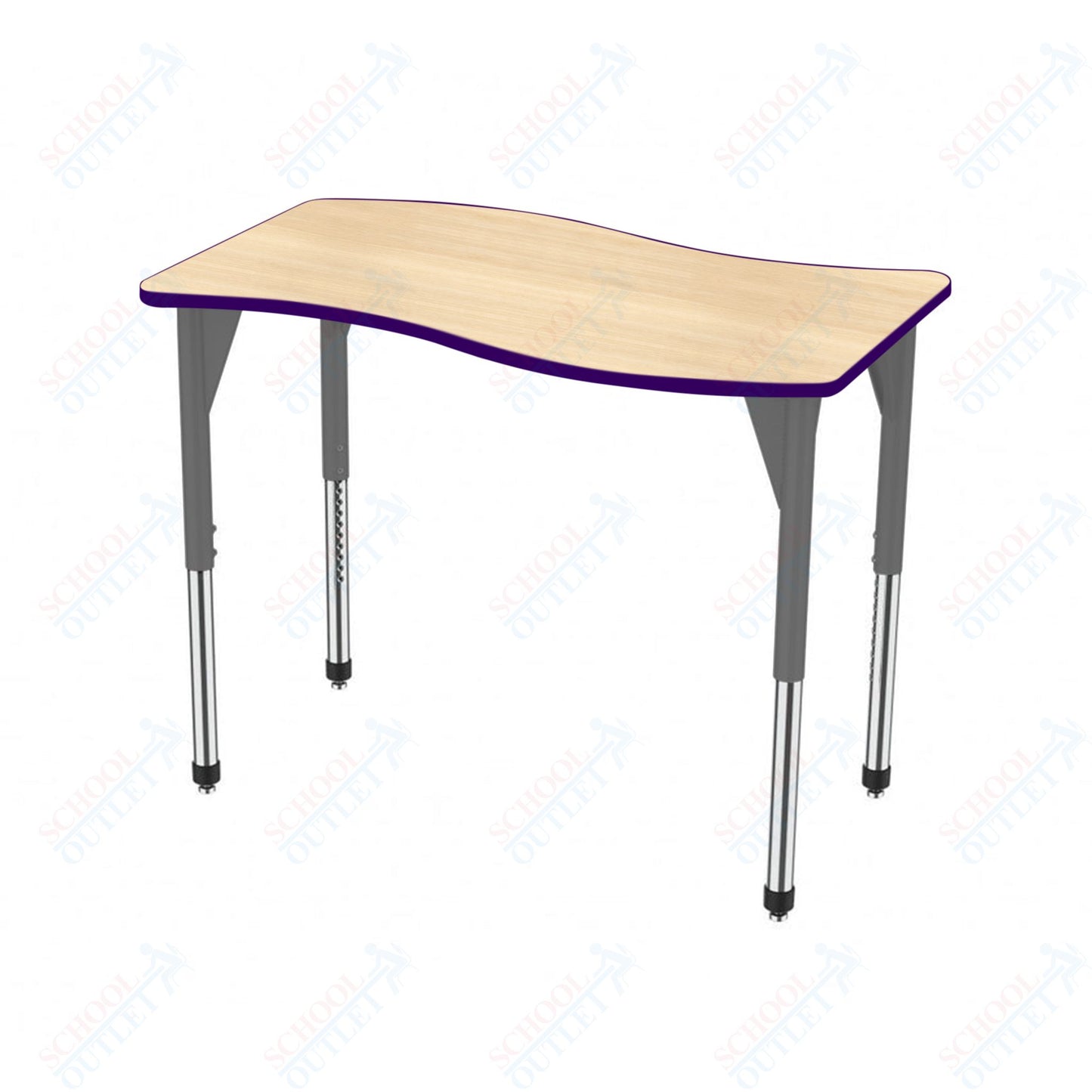Marco Premier Series Wave Stand-Up Table 30" x 60" Adjustable Height 32"-42" (43-2259-MA)