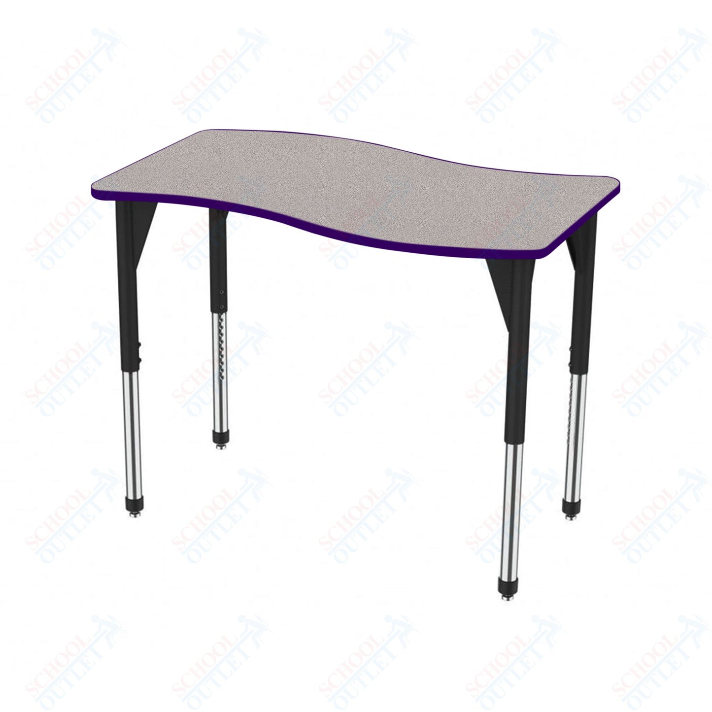 Marco Premier Series Wave Stand-Up Table 30" x 60" Adjustable Height 32"-42" (43-2259-MA)
