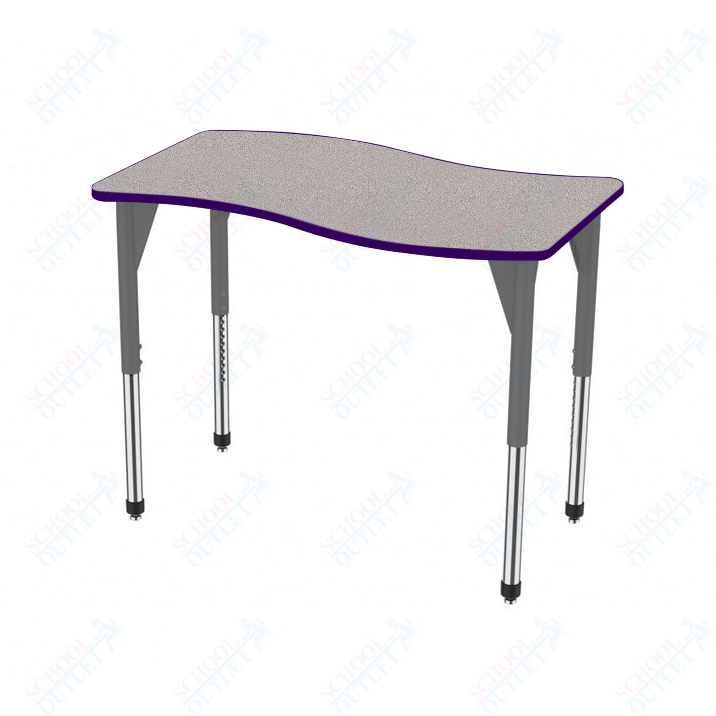 Marco Premier Series Wave Stand-Up Table 30" x 60" Adjustable Height 32"-42" (43-2259-MA)