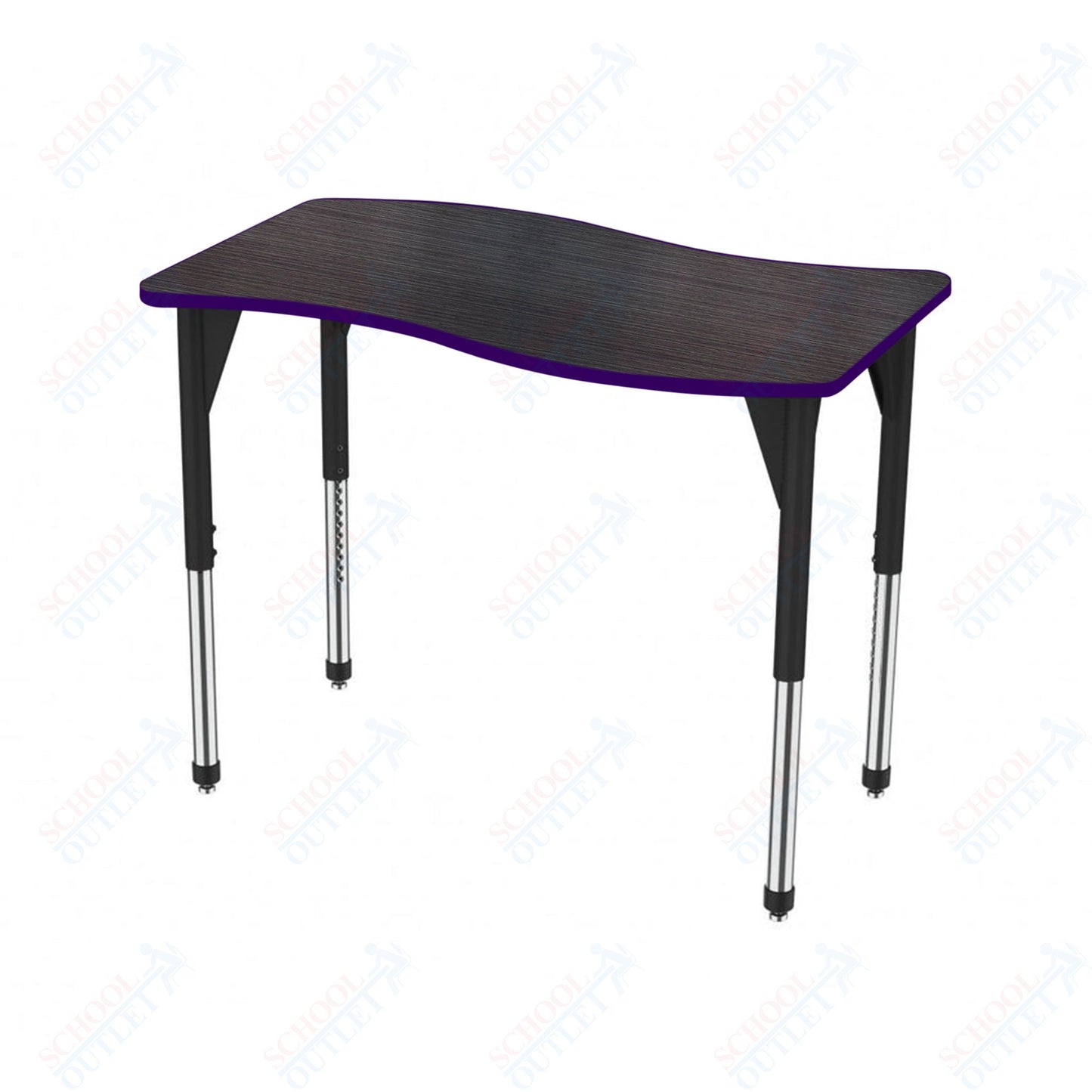 Marco Premier Series Wave Stand-Up Table 30" x 60" Adjustable Height 32"-42" (43-2259-MA)