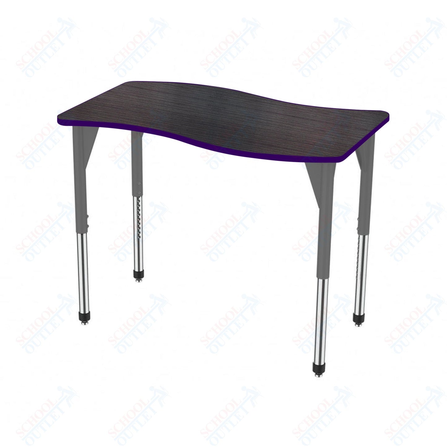 Marco Premier Series Wave Stand-Up Table 30" x 60" Adjustable Height 32"-42" (43-2259-MA)