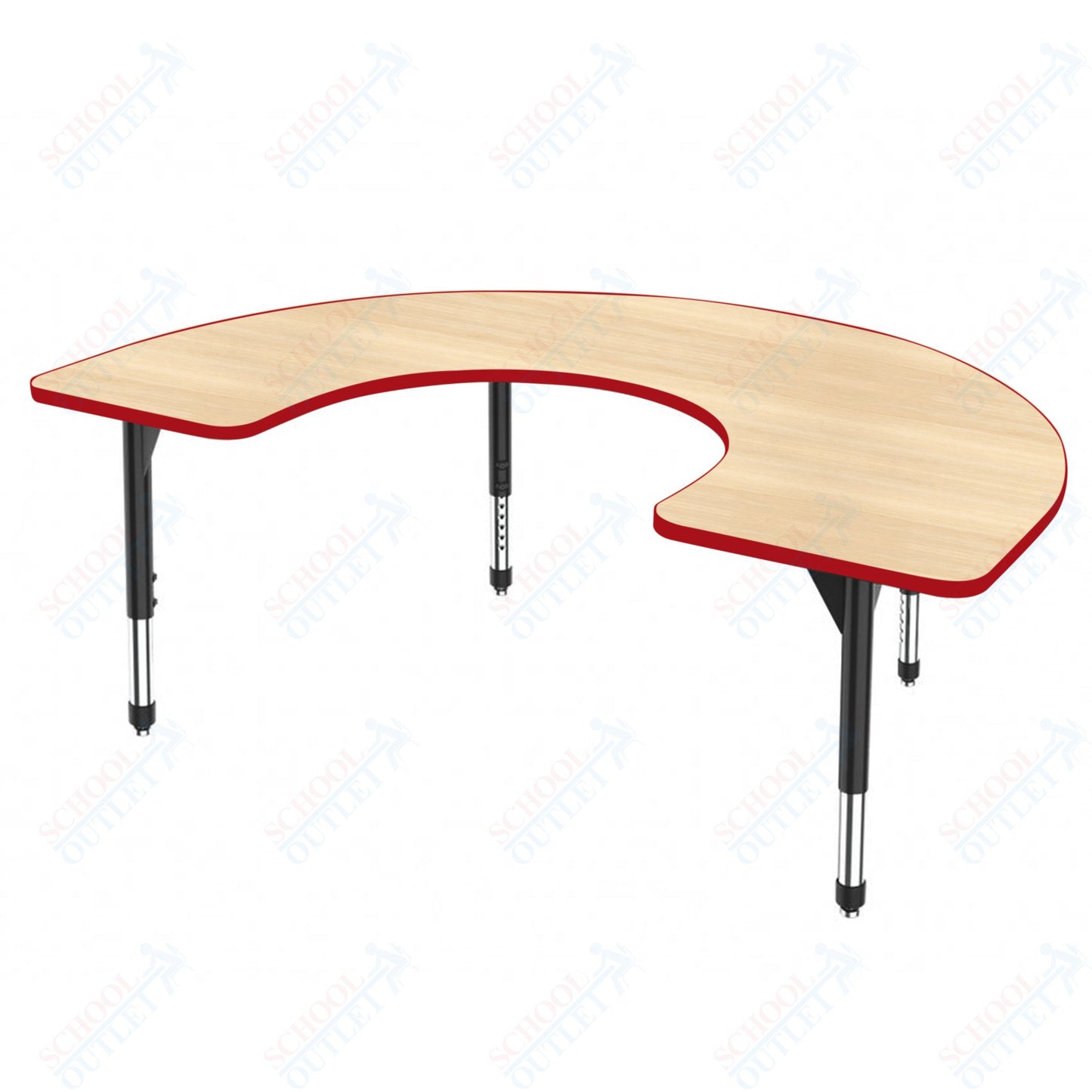 Marco Premier Series Horseshoe Stand-Up Table 60" x 66" Adjustable Height 32"-42" (43-2270-MA)