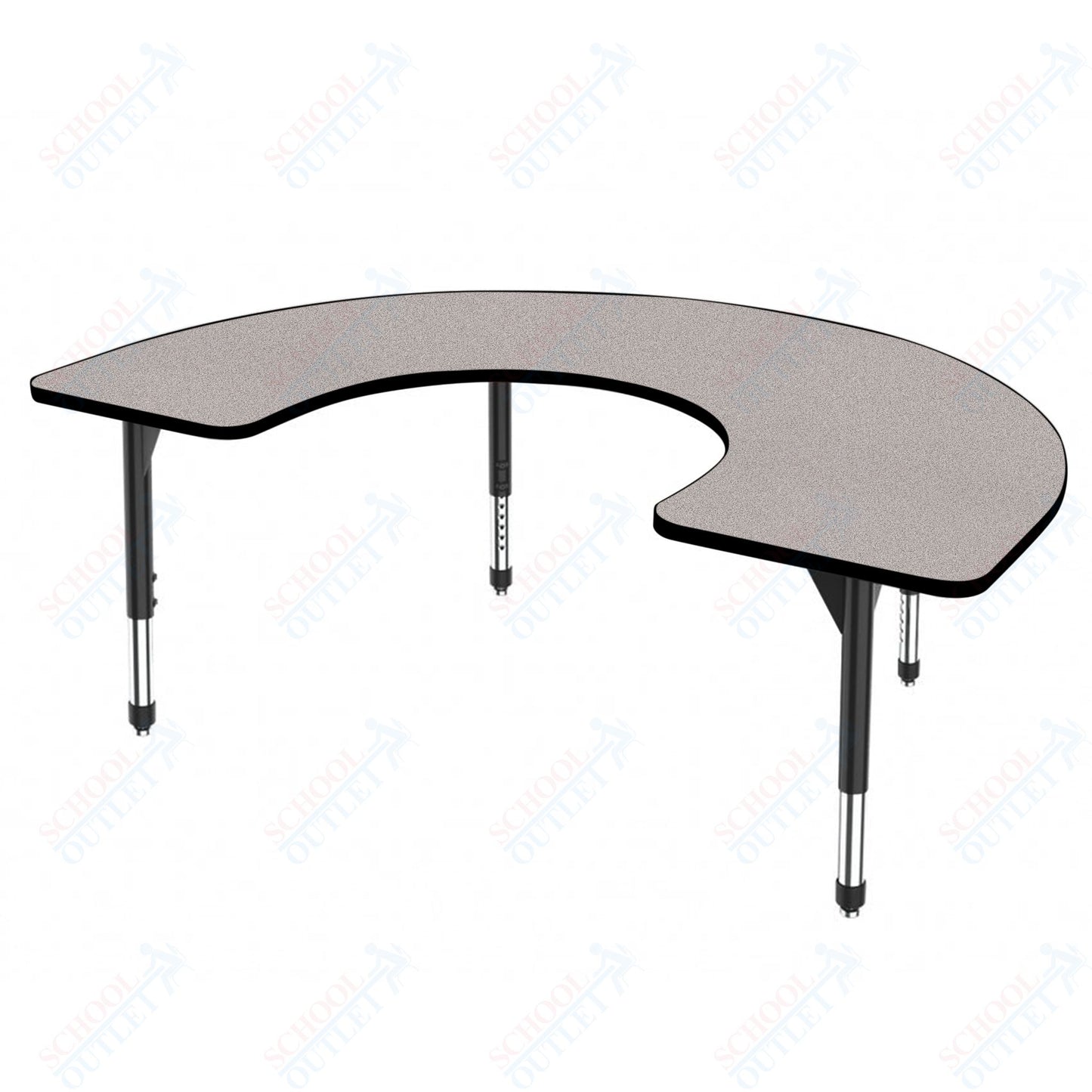 Marco Premier Series Horseshoe Stand-Up Table 60" x 66" Adjustable Height 32"-42" (43-2270-MA)