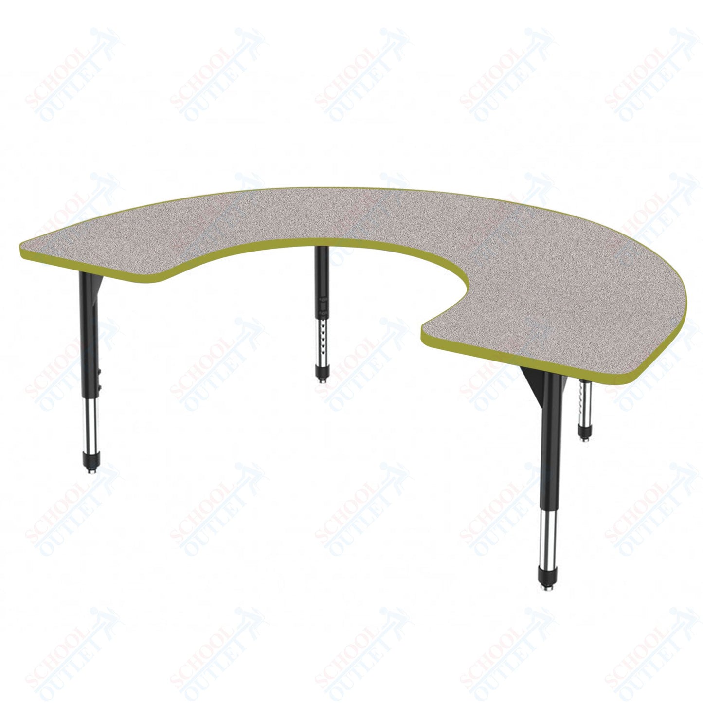 Marco Premier Series Horseshoe Stand-Up Table 60" x 66" Adjustable Height 32"-42" (43-2270-MA)