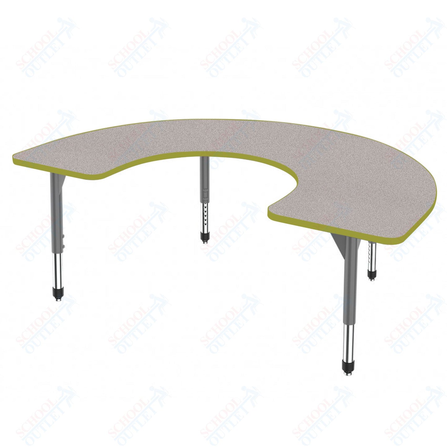 Marco Premier Series Horseshoe Stand-Up Table 60" x 66" Adjustable Height 32"-42" (43-2270-MA)