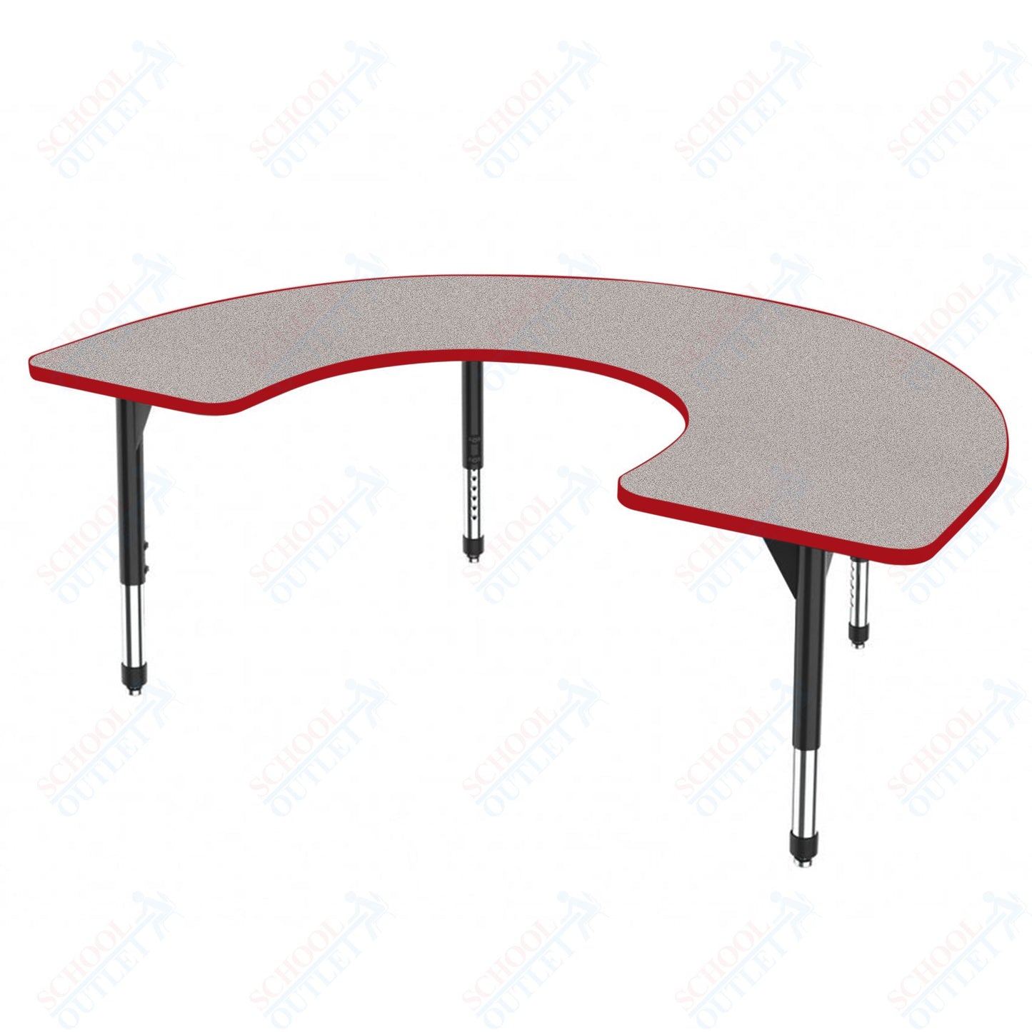Marco Premier Series Horseshoe Stand-Up Table 60" x 66" Adjustable Height 32"-42" (43-2270-MA)