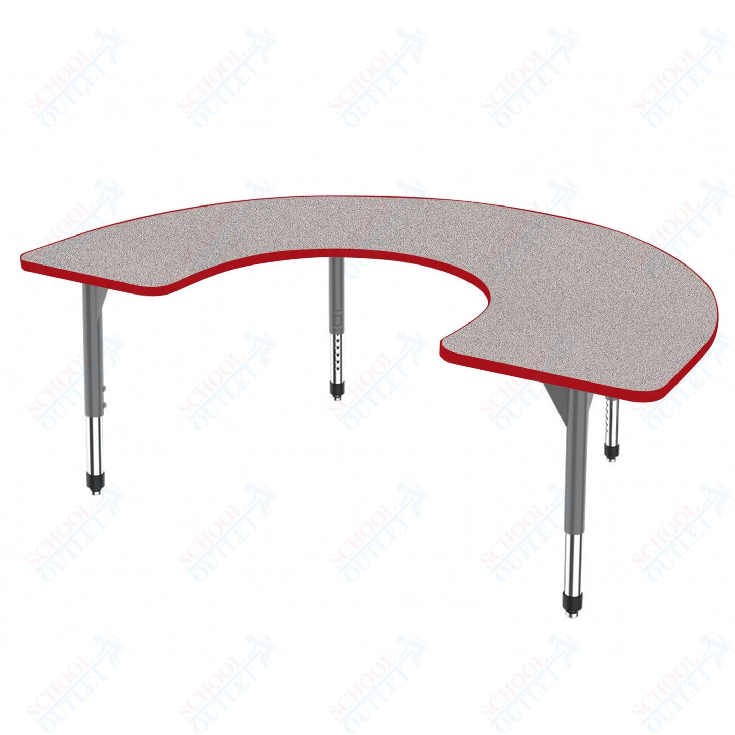Marco Premier Series Horseshoe Stand-Up Table 60" x 66" Adjustable Height 32"-42" (43-2270-MA)