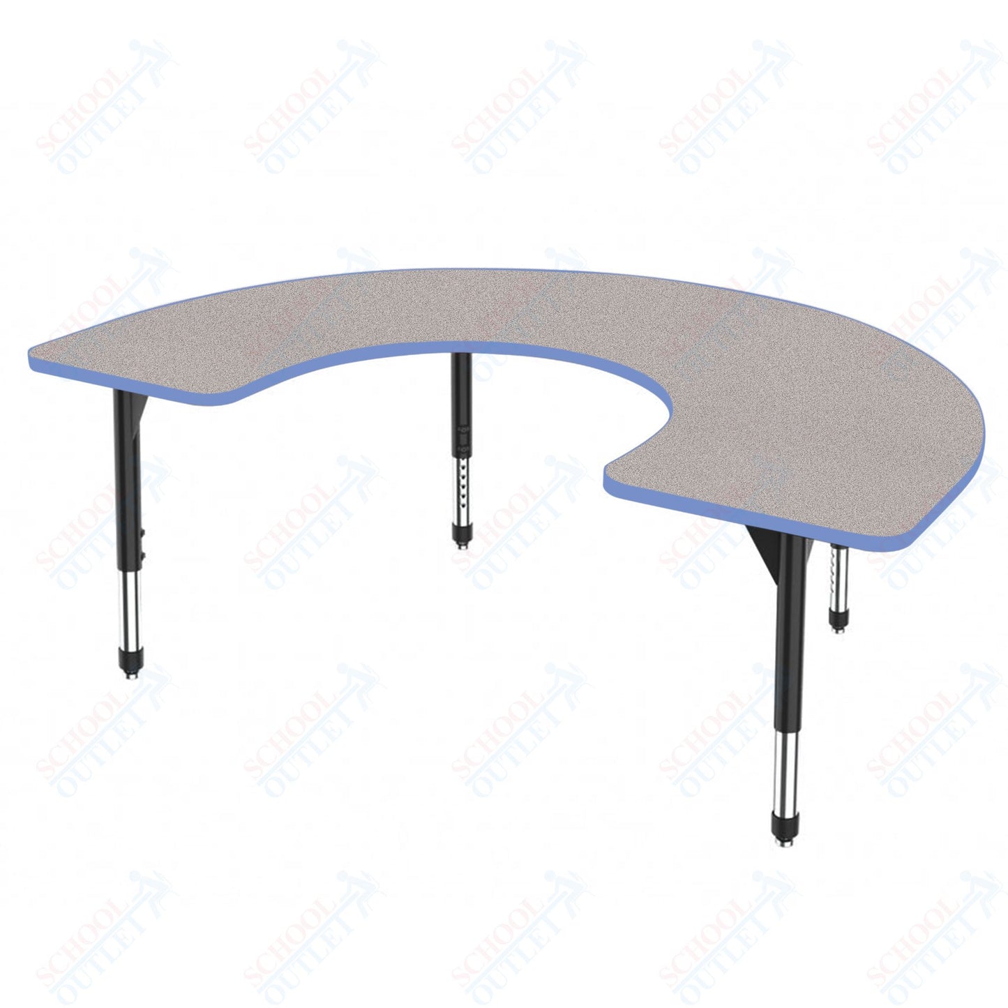 Marco Premier Series Horseshoe Stand-Up Table 60" x 66" Adjustable Height 32"-42" (43-2270-MA)