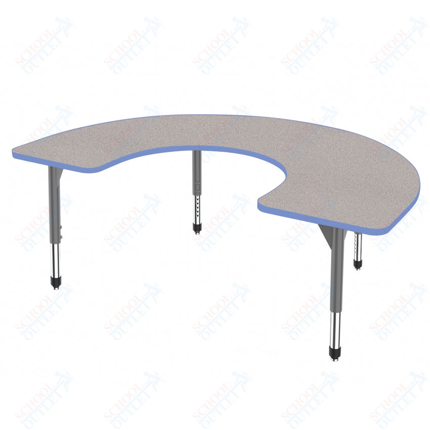 Marco Premier Series Horseshoe Stand-Up Table 60" x 66" Adjustable Height 32"-42" (43-2270-MA)