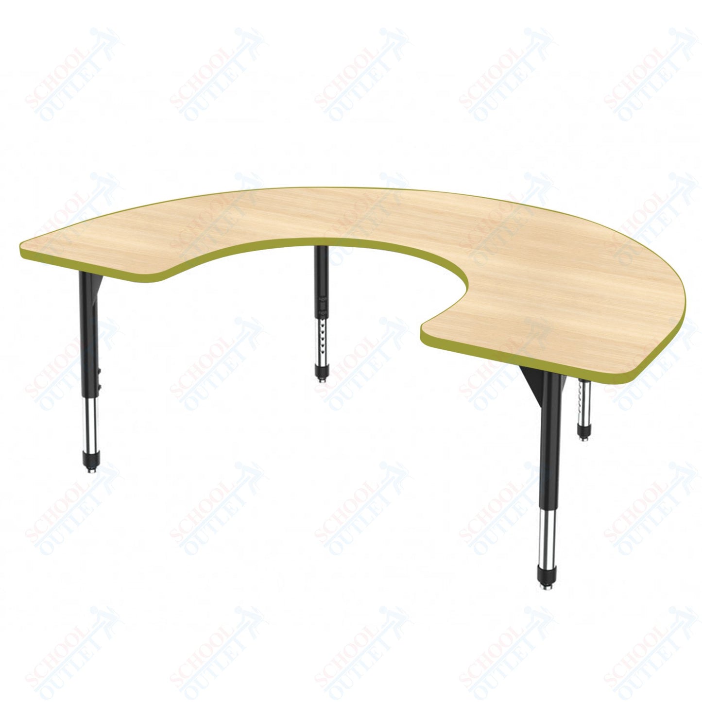 Marco Premier Series Horseshoe Stand-Up Table 60" x 66" Adjustable Height 32"-42" (43-2270-MA)