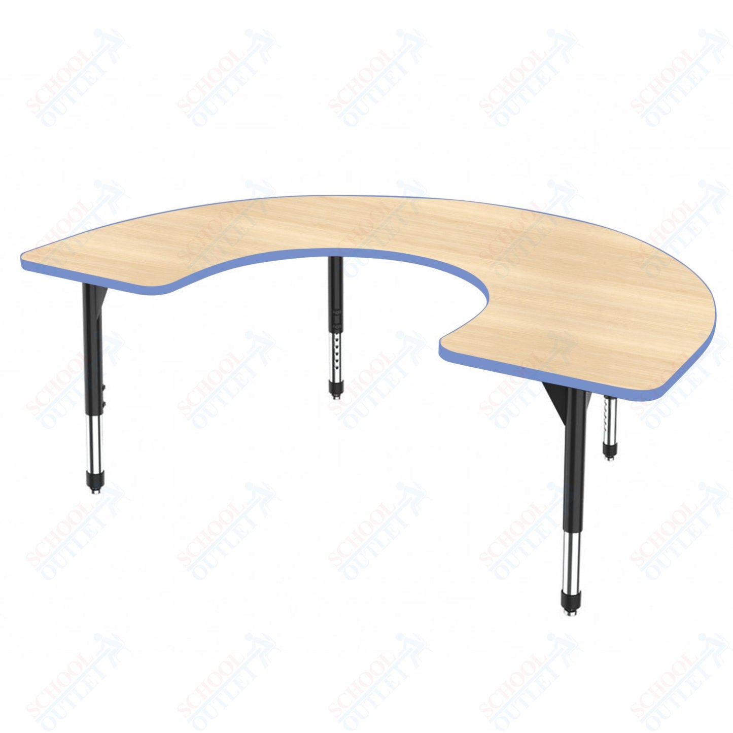 Marco Premier Series Horseshoe Stand-Up Table 60" x 66" Adjustable Height 32"-42" (43-2270-MA)