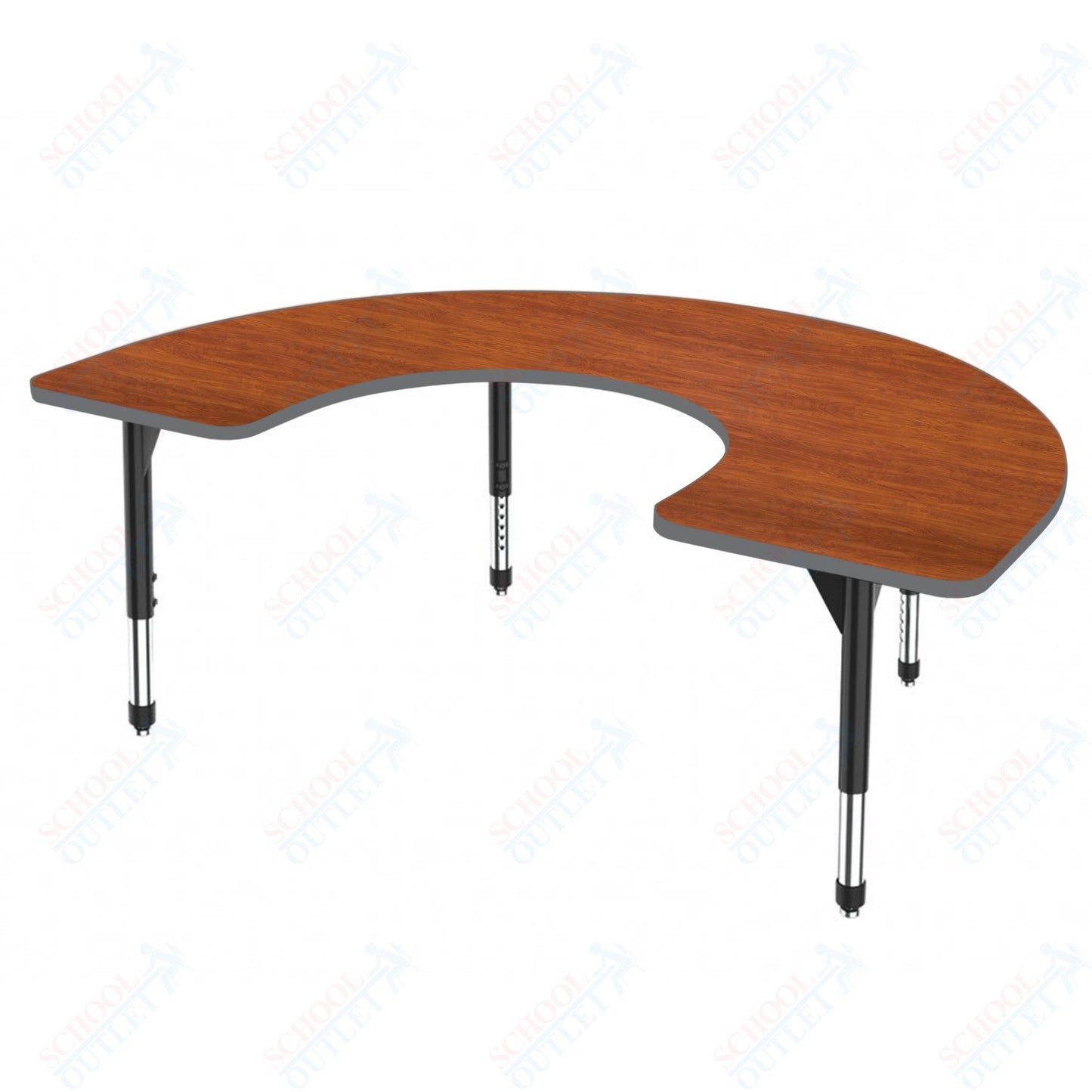 Marco Premier Series Horseshoe Stand-Up Table 60" x 66" Adjustable Height 32"-42" (43-2270-MA)