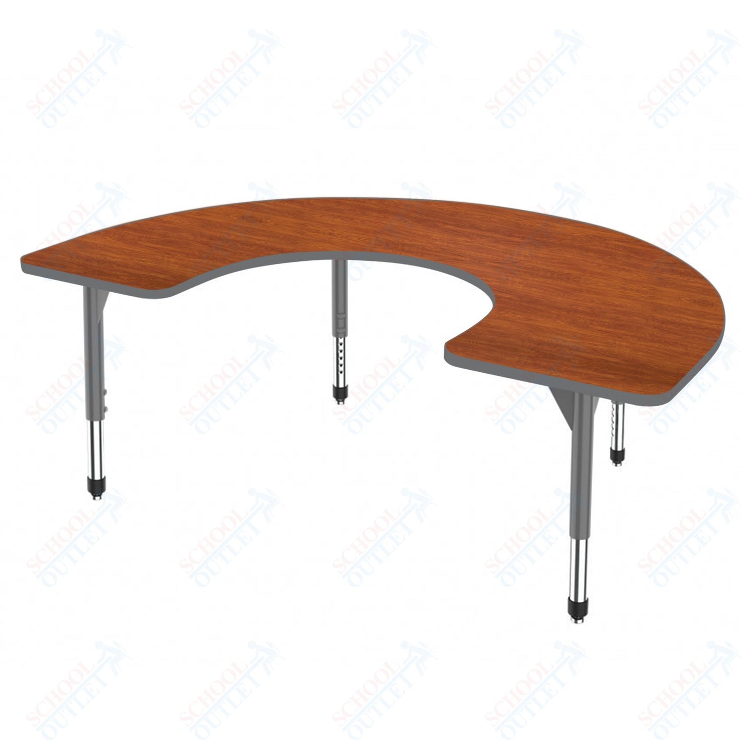 Marco Premier Series Horseshoe Stand-Up Table 60" x 66" Adjustable Height 32"-42" (43-2270-MA)