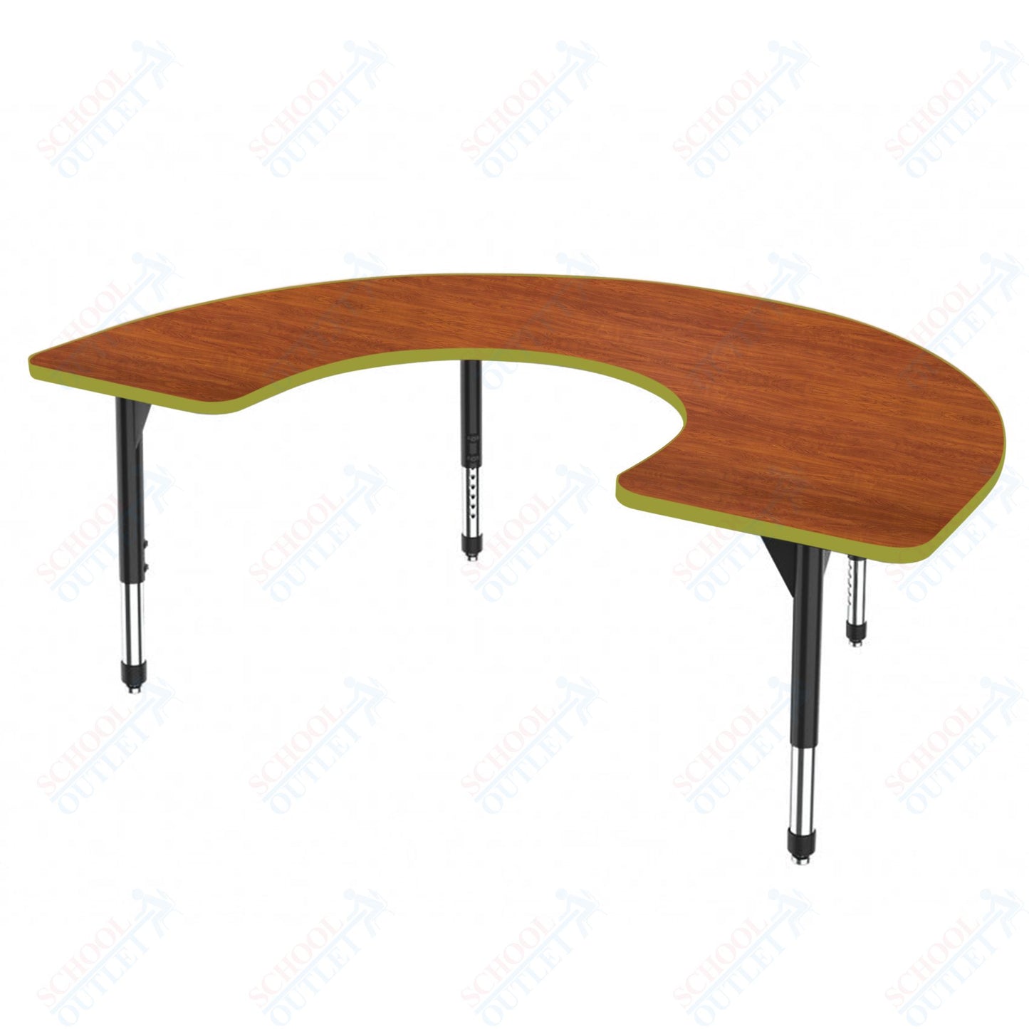 Marco Premier Series Horseshoe Stand-Up Table 60" x 66" Adjustable Height 32"-42" (43-2270-MA)