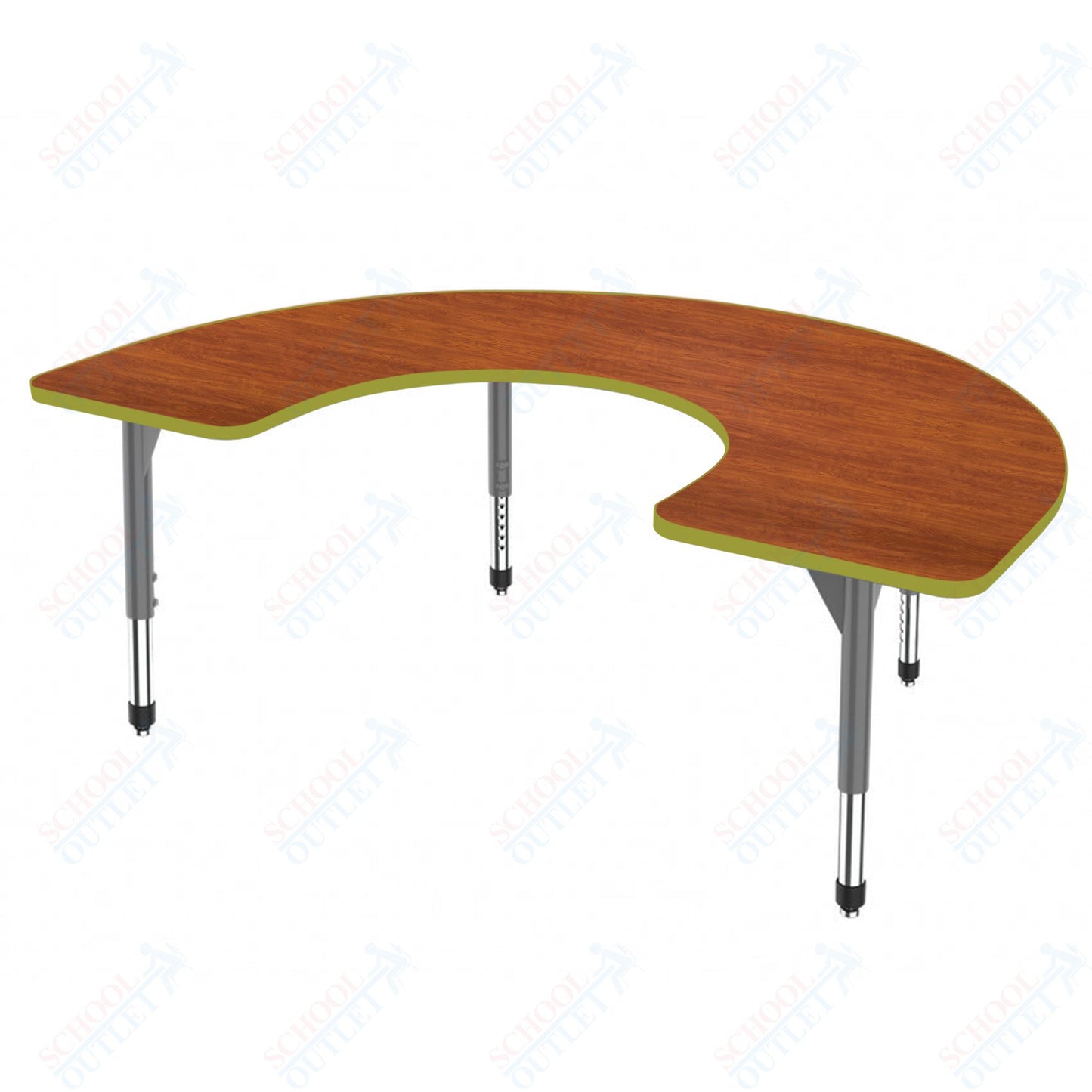 Marco Premier Series Horseshoe Stand-Up Table 60" x 66" Adjustable Height 32"-42" (43-2270-MA)