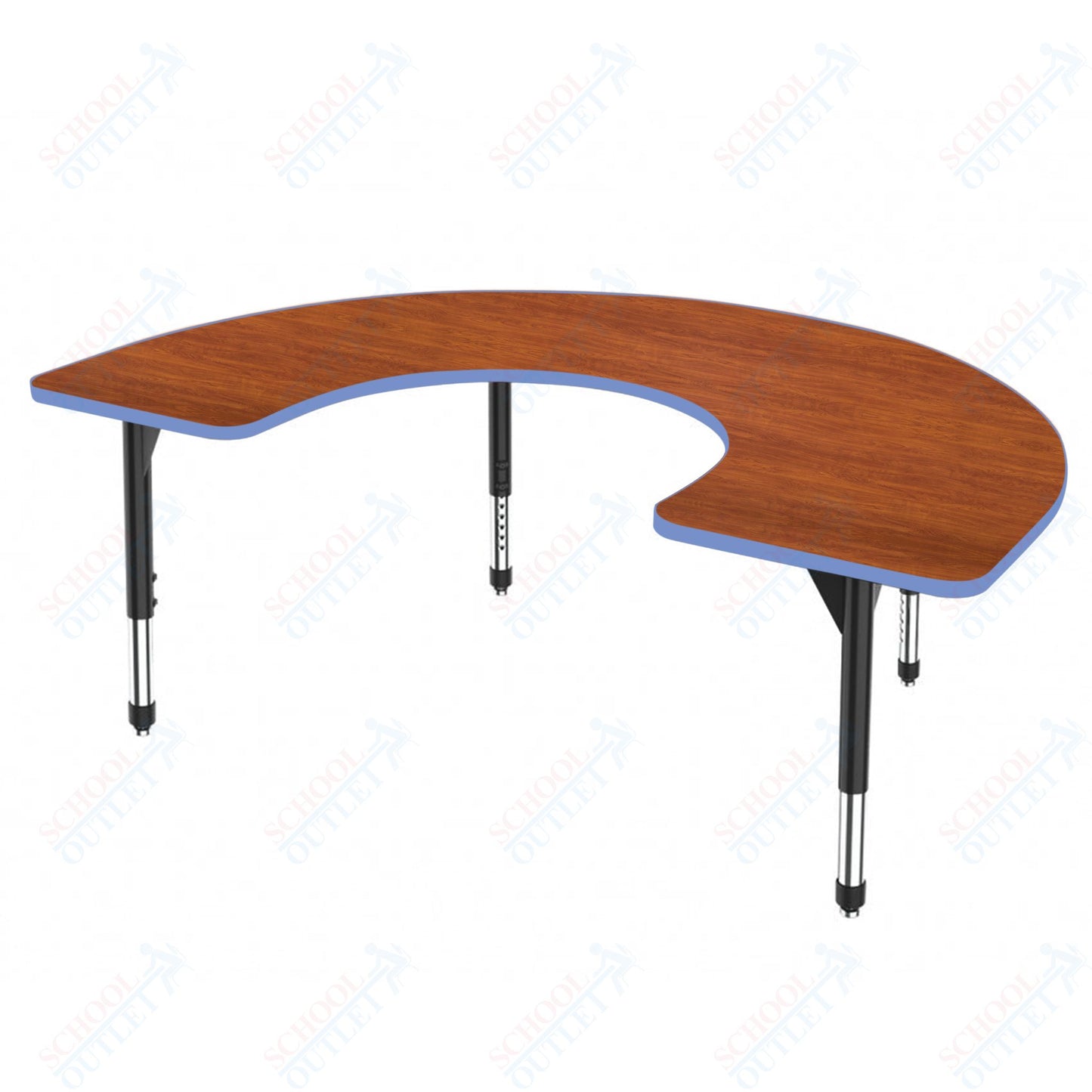 Marco Premier Series Horseshoe Stand-Up Table 60" x 66" Adjustable Height 32"-42" (43-2270-MA)