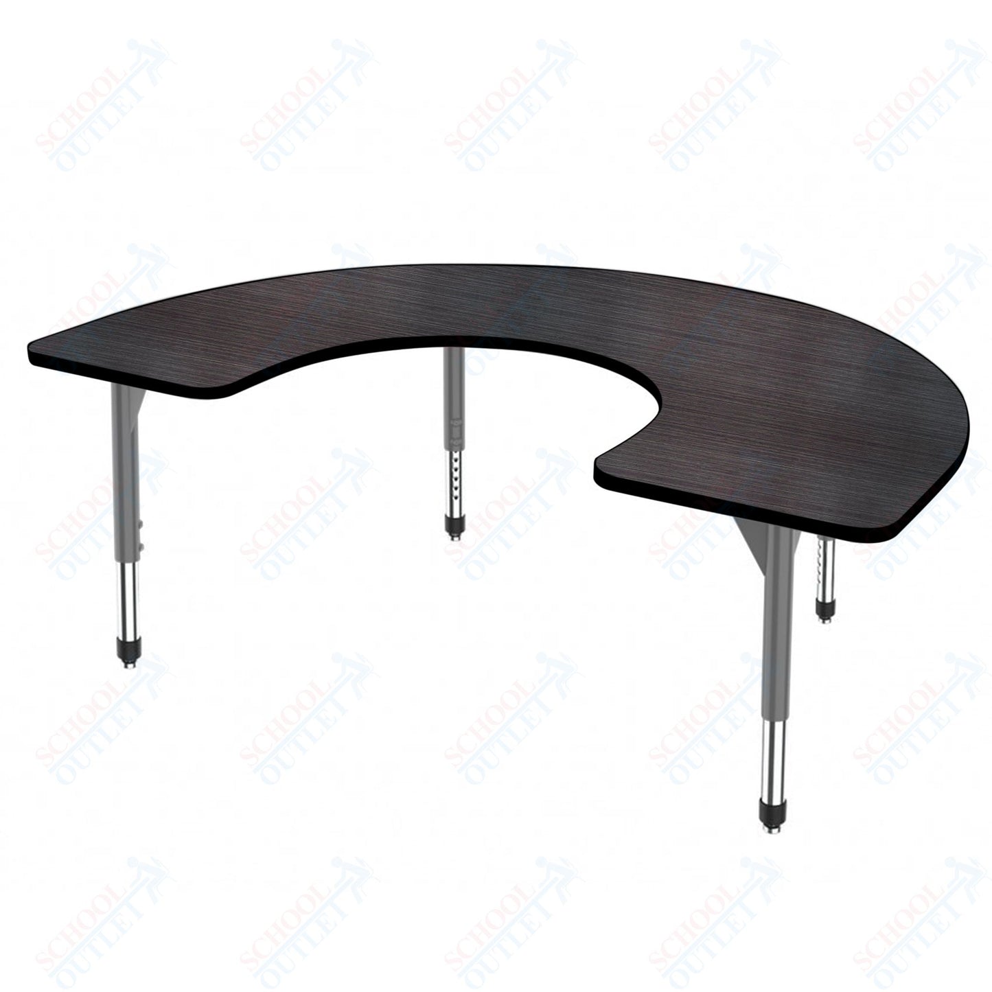 Marco Premier Series Horseshoe Stand-Up Table 60" x 66" Adjustable Height 32"-42" (43-2270-MA)