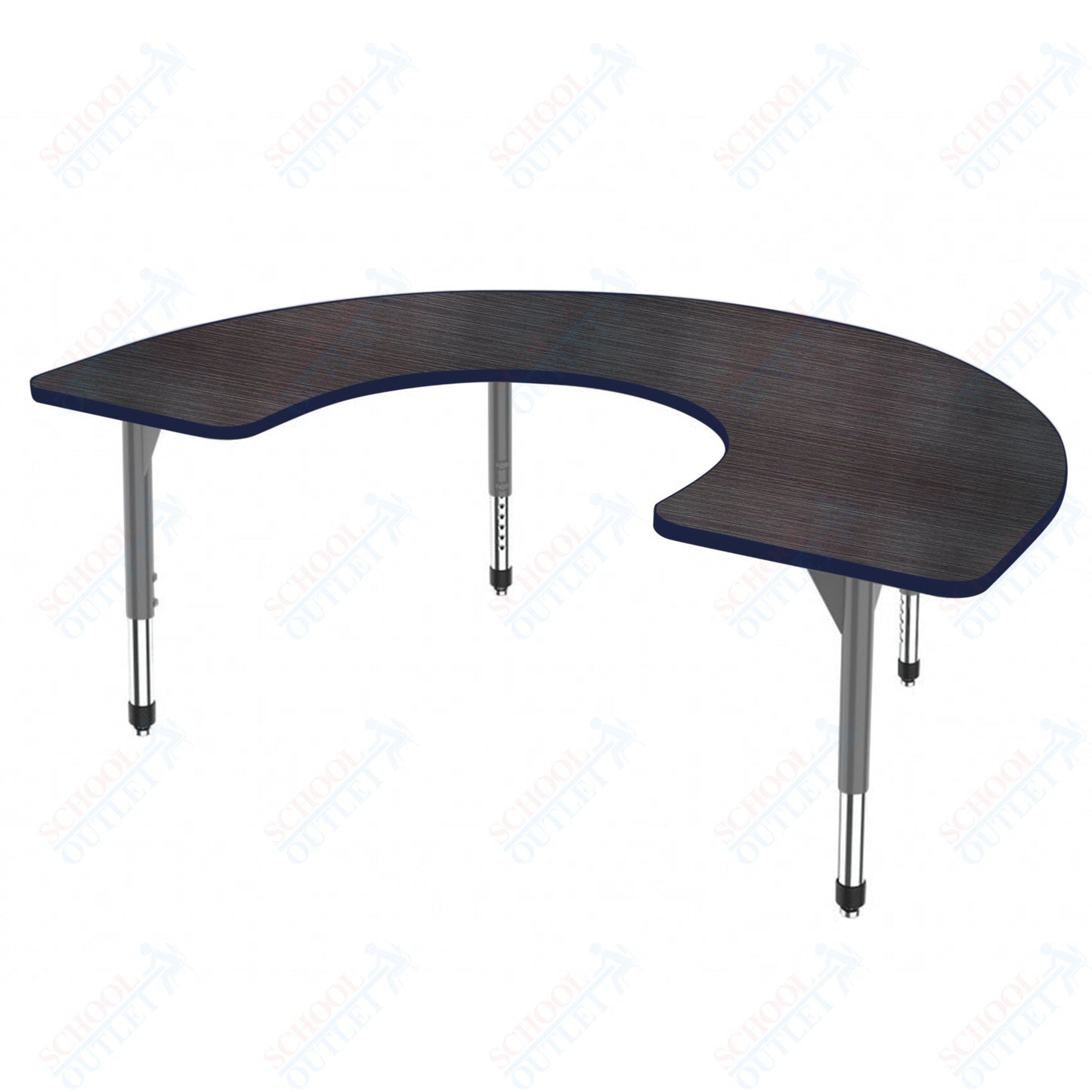 Marco Premier Series Horseshoe Stand-Up Table 60" x 66" Adjustable Height 32"-42" (43-2270-MA)